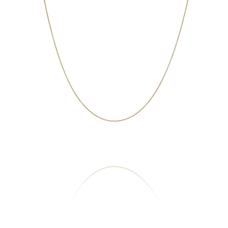 Luminous Glow: 18K Yellow Gold Chain