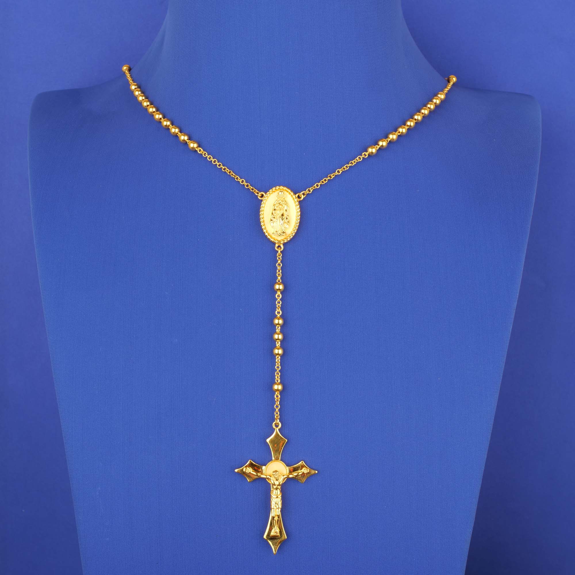 22K Gold 'Rosary' Necklace