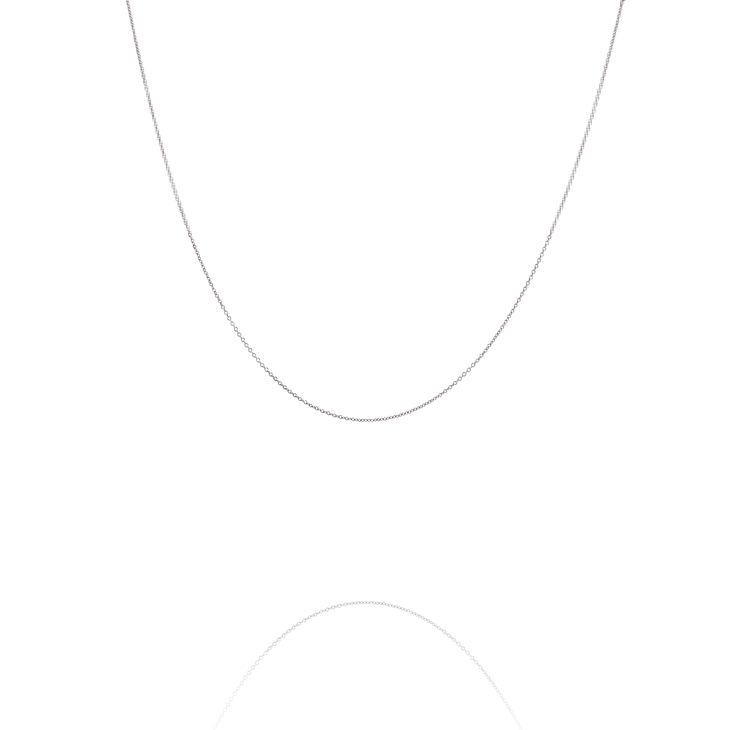 Handmade 18K White Gold Chain