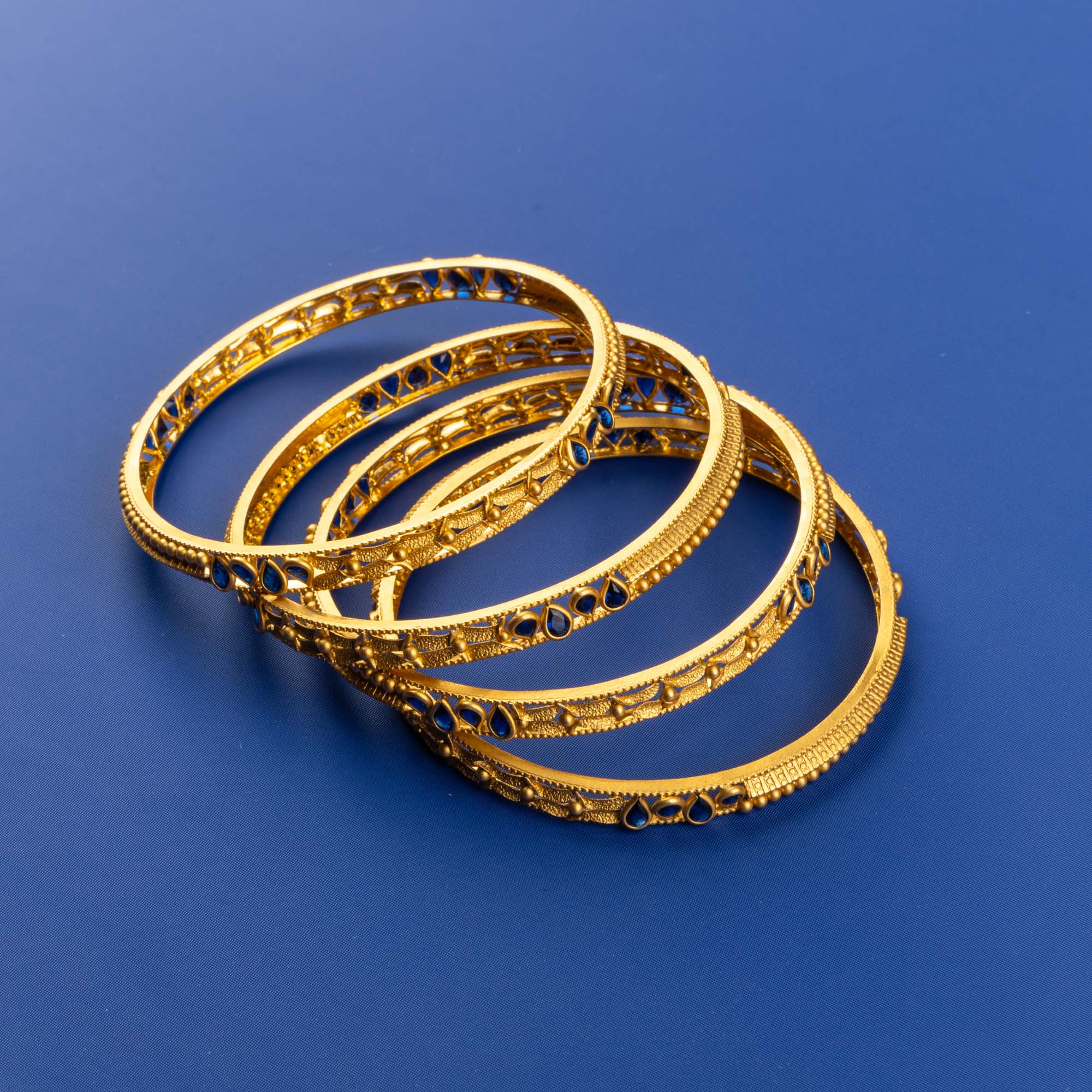 Vintage Reverie: Handmade 22K 'Antique' Bangles