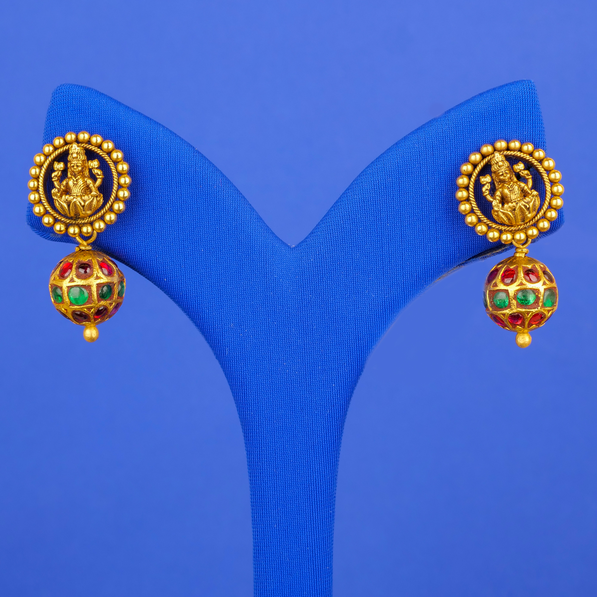 22K Gold 'Antique' Earrings