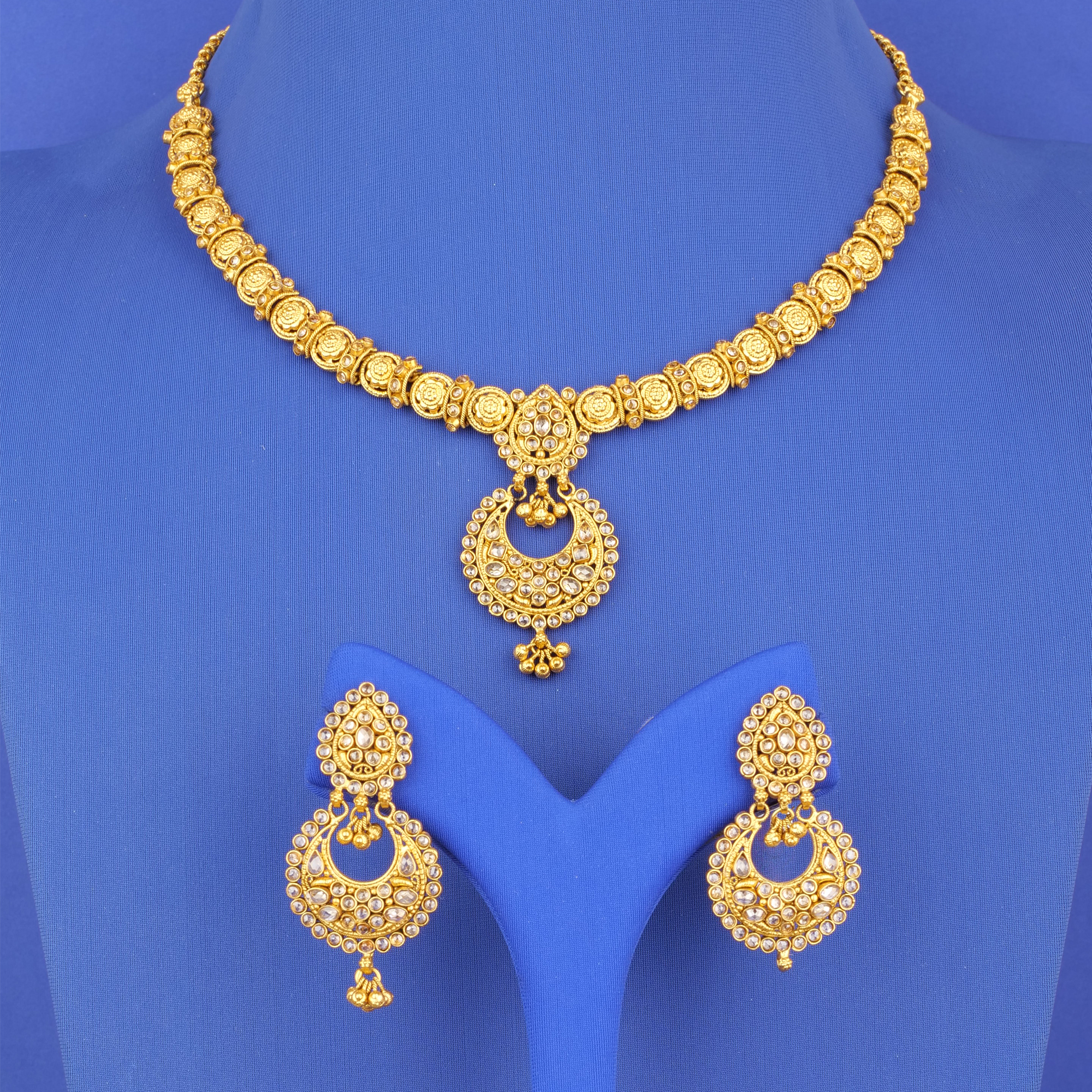 22K Gold 'Antique' NE Set