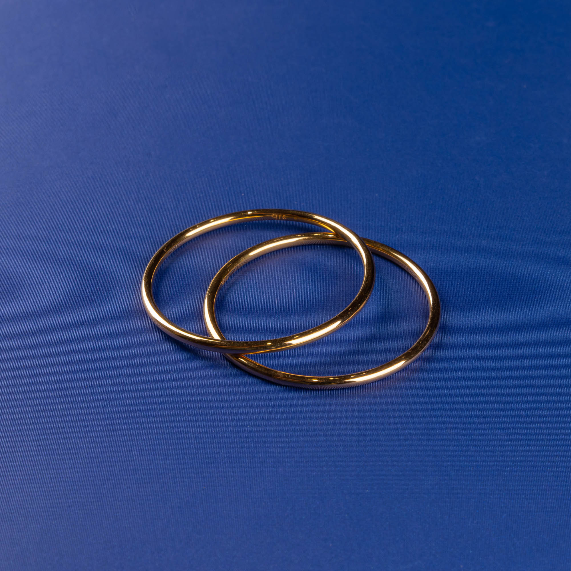 Gleaming Sunshine: Handmade 22K Gold Baby Bangles