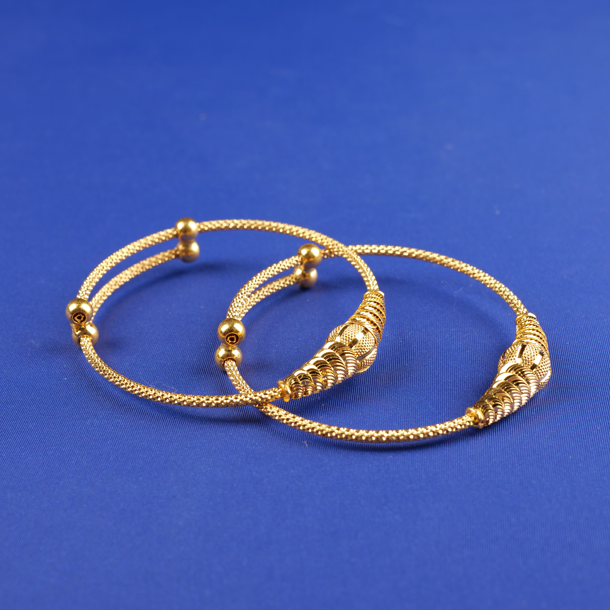 22K Baby Gold Adjustable Bangles