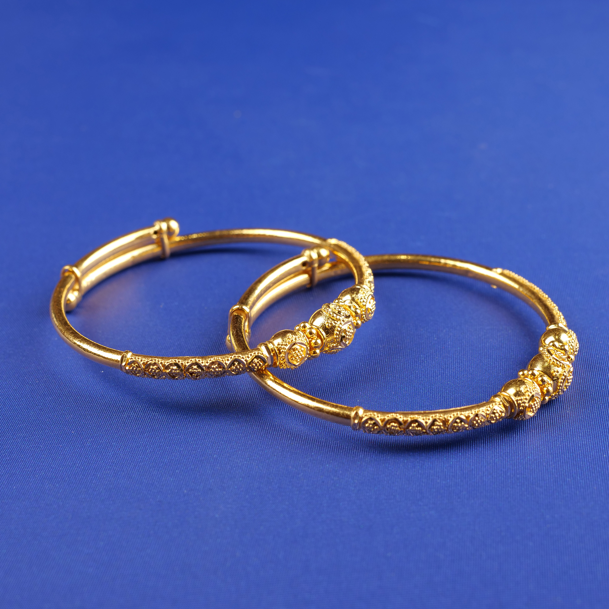 22K Baby Gold Bangle Pair