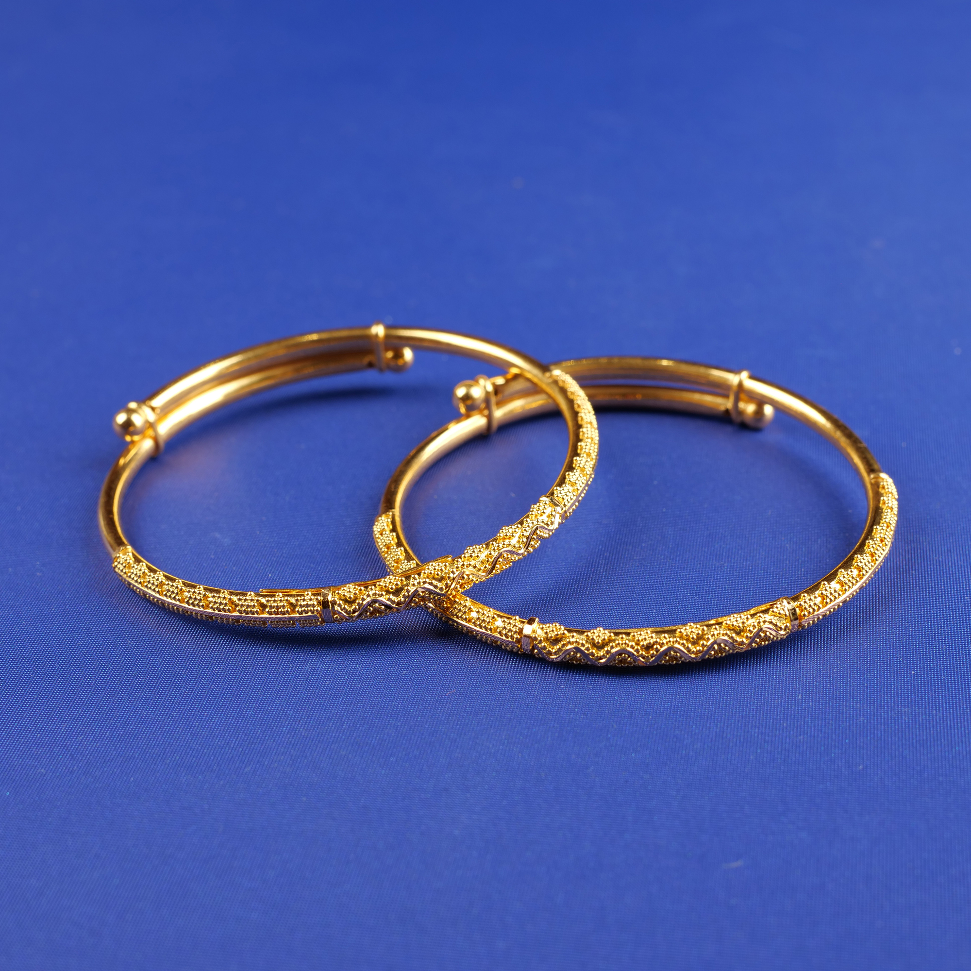 22K Baby Gold Bangle Pair