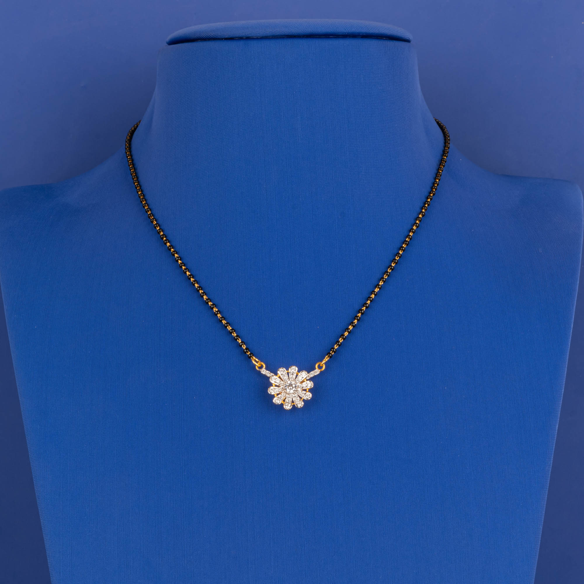 22K Gold CZ Mangalsutra Necklace