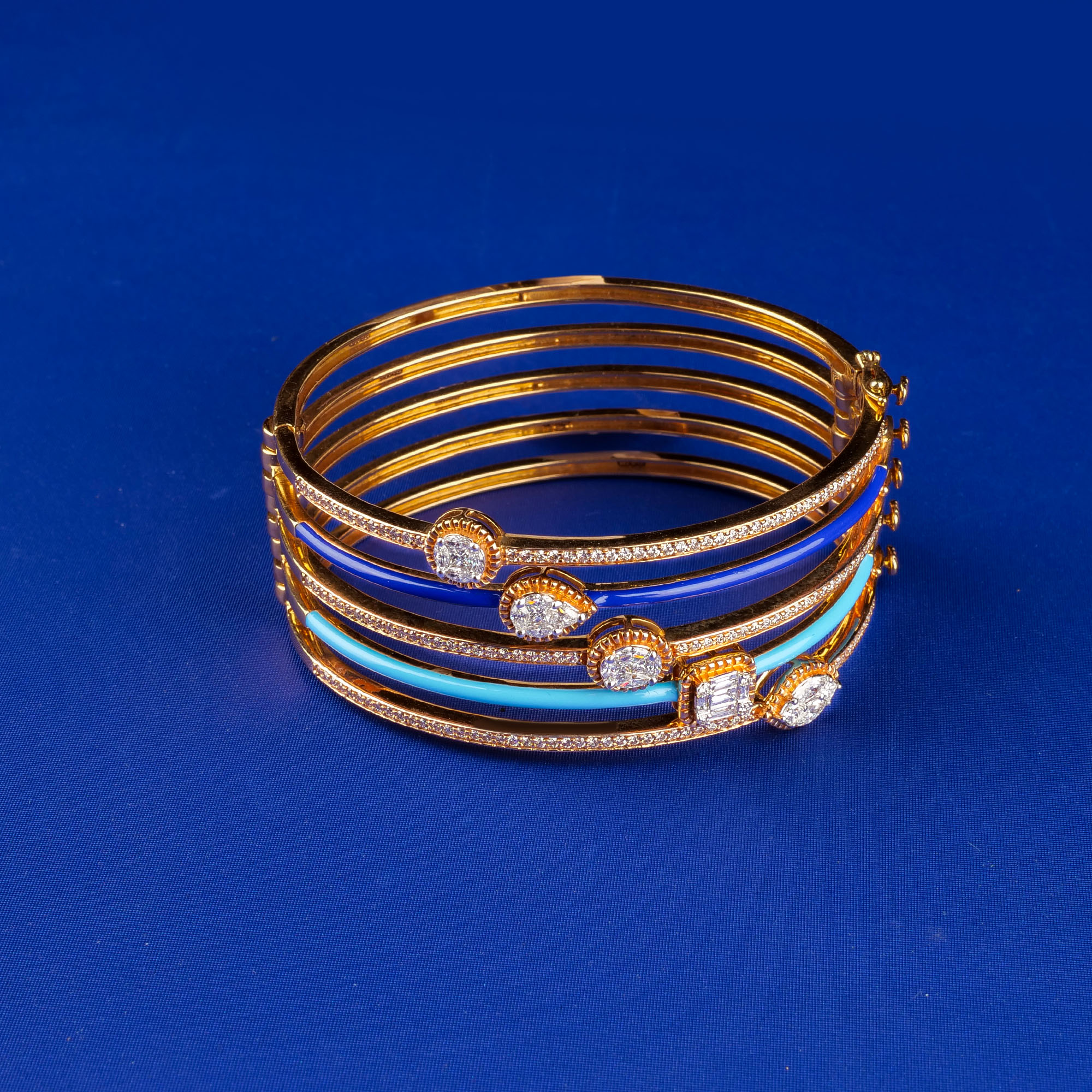 18k RG Diamond Bangle/Bracelet