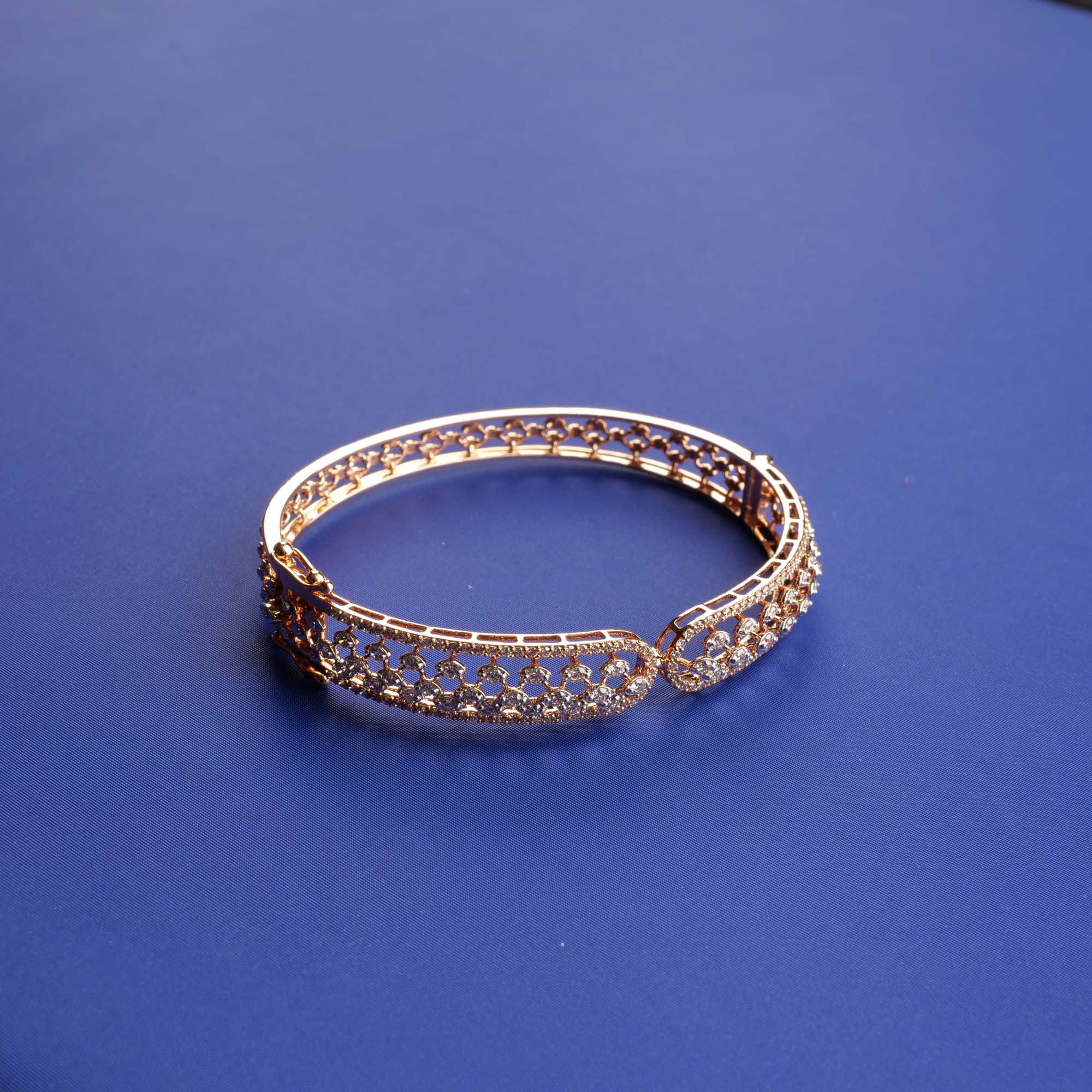 18K RG Diamond Bangle/Bracelet