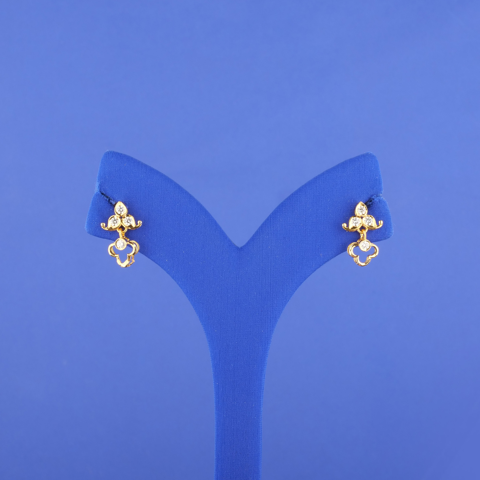 18K Diamond 'Drop' Earrings