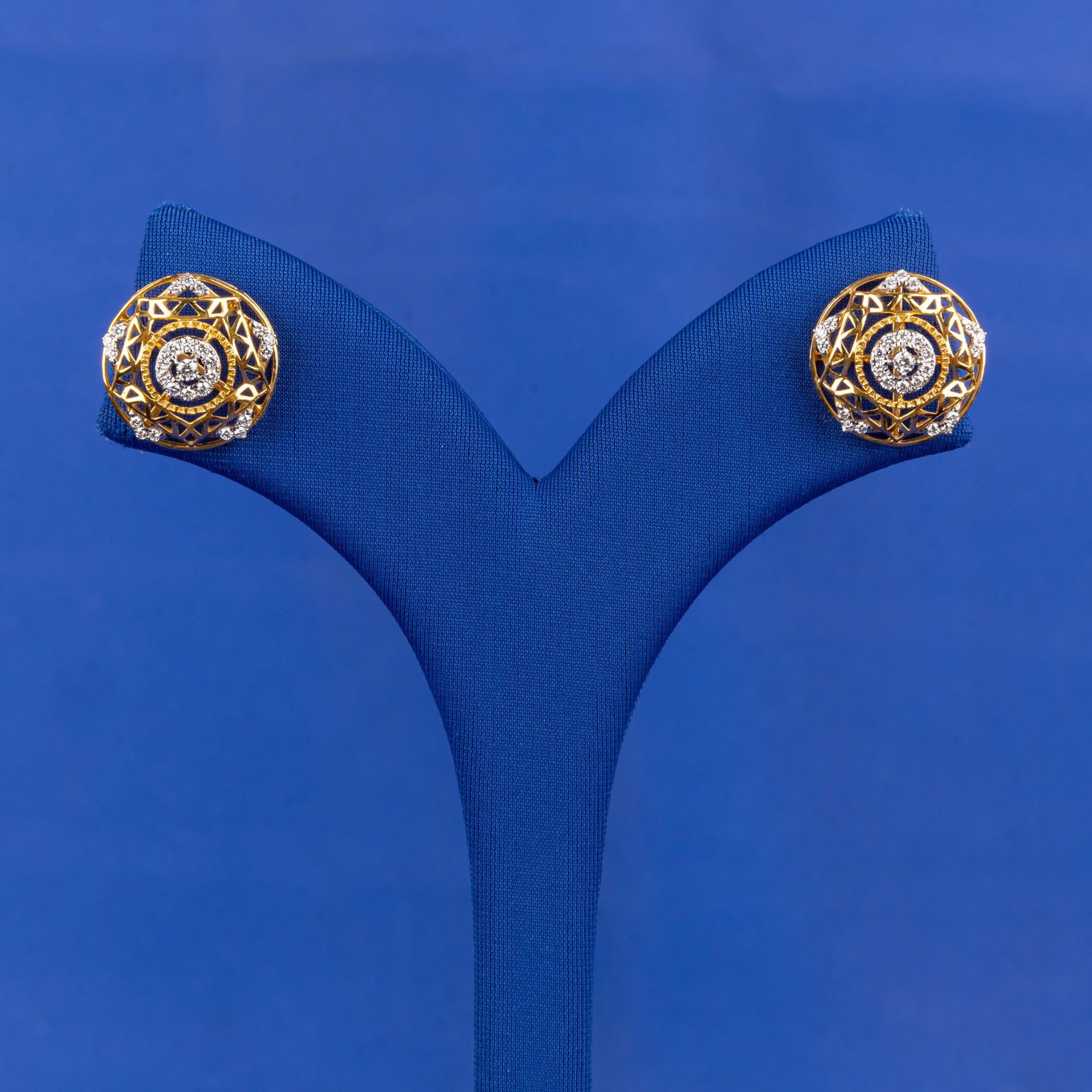 Handmade 18K Gold Diamond Earrings