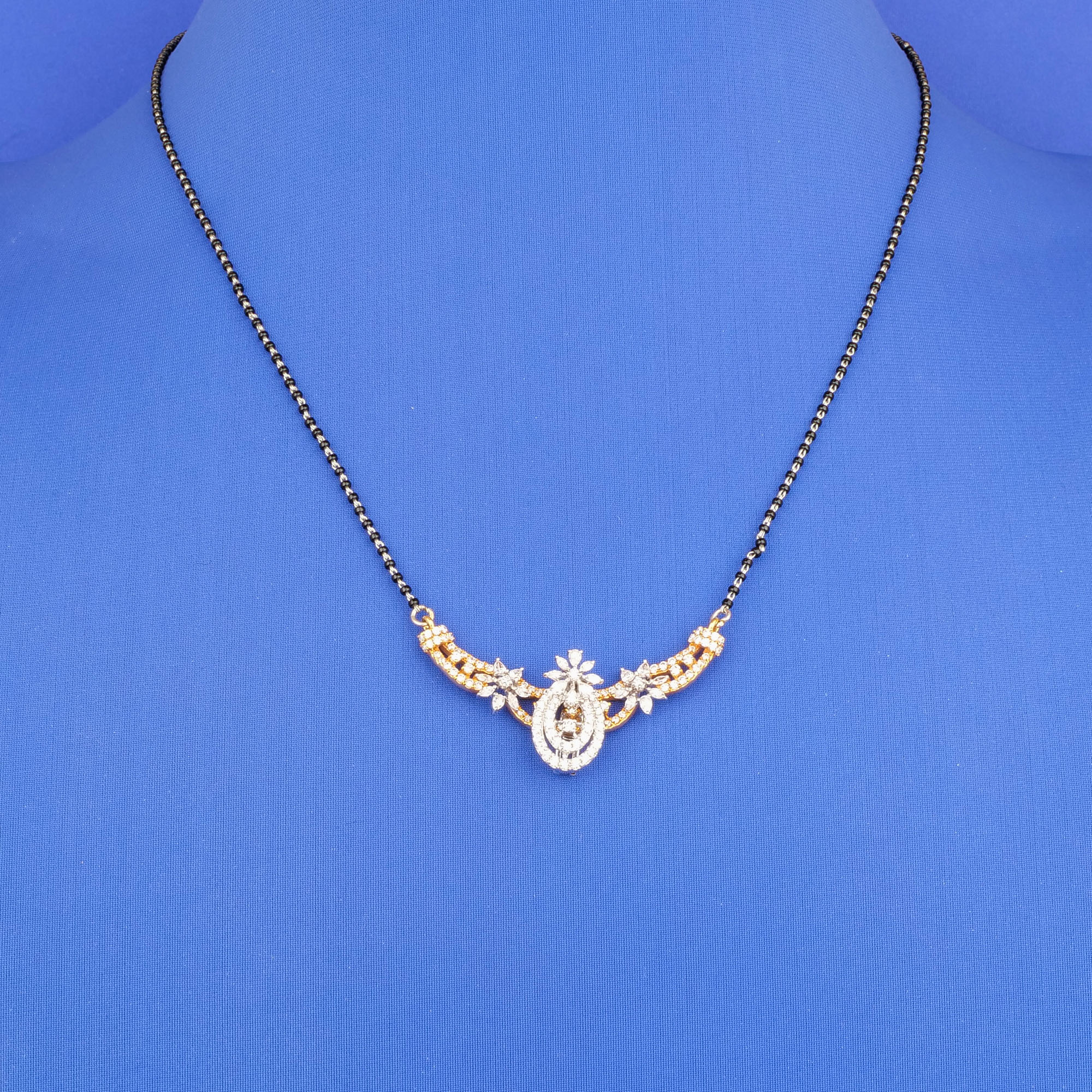 18K WG/RG Diamond Mangalsutra Necklace