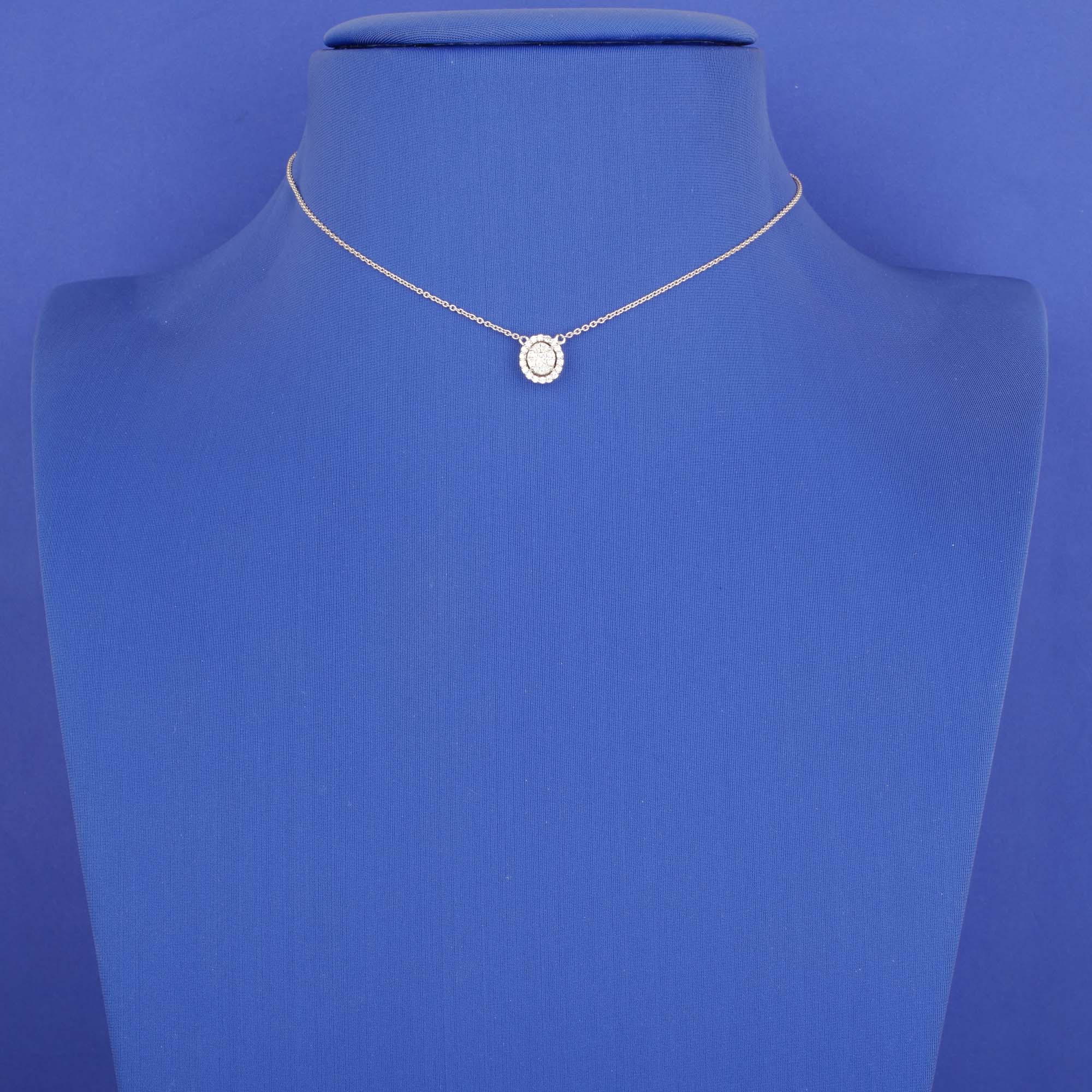 18K WG Diamond Necklace