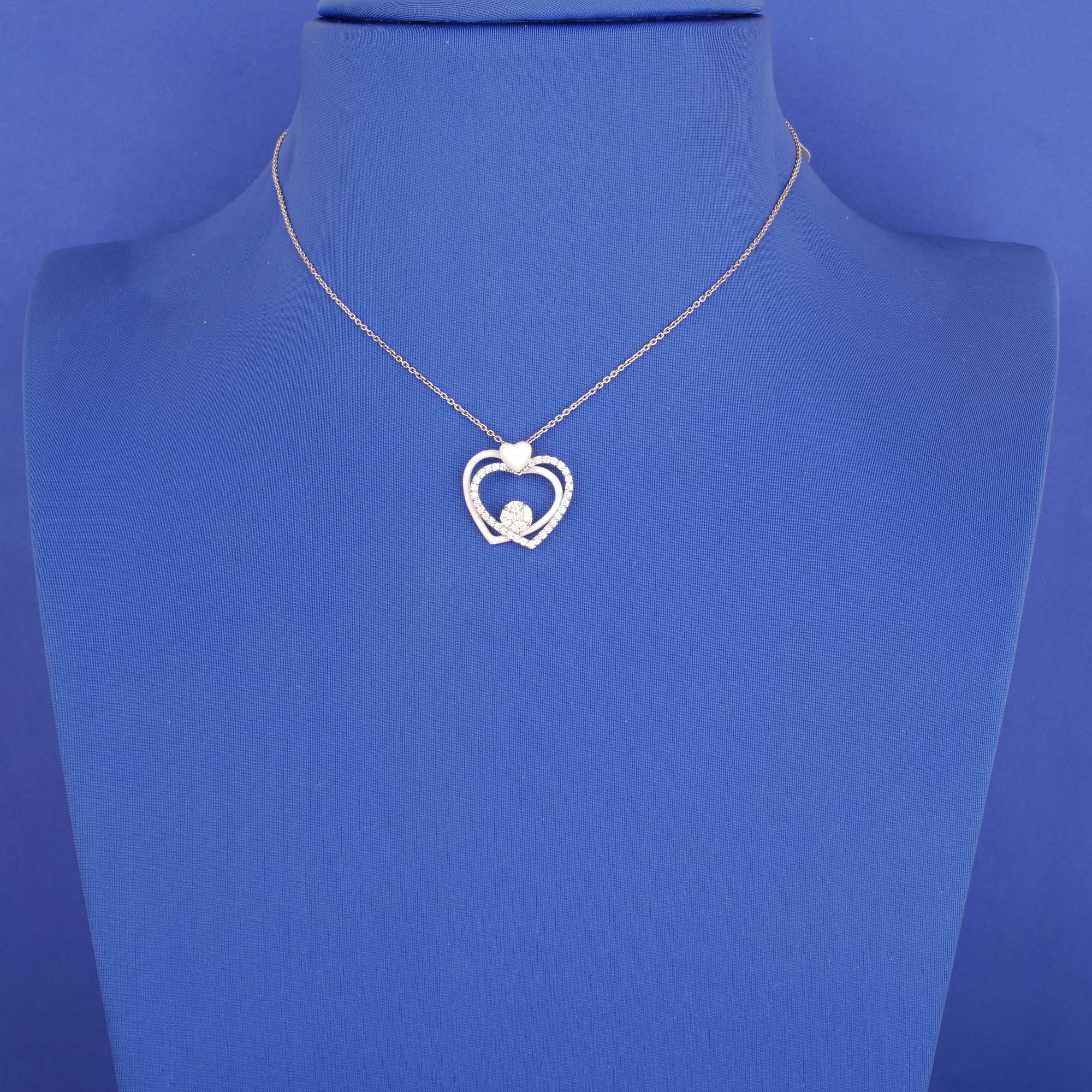 18K WG Diamond Necklace