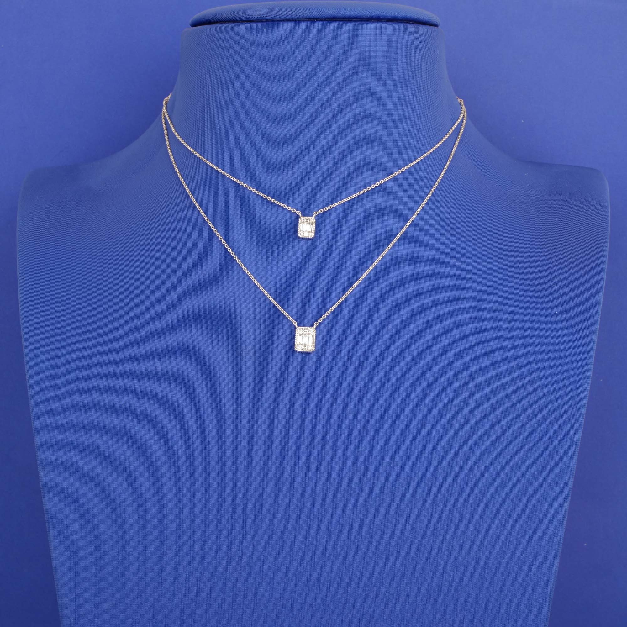 18K WG Diamond Necklace