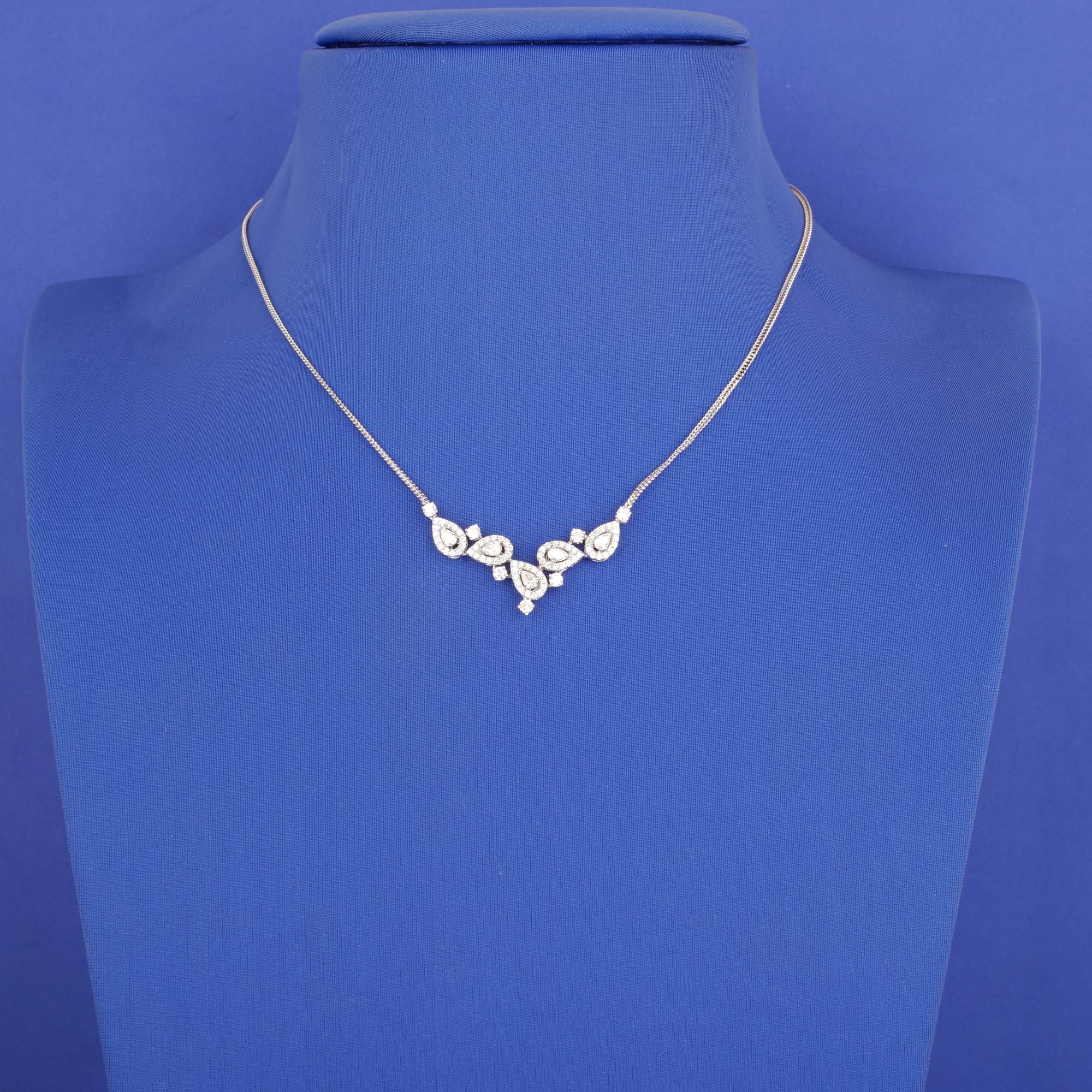 18K WG Diamond Necklace