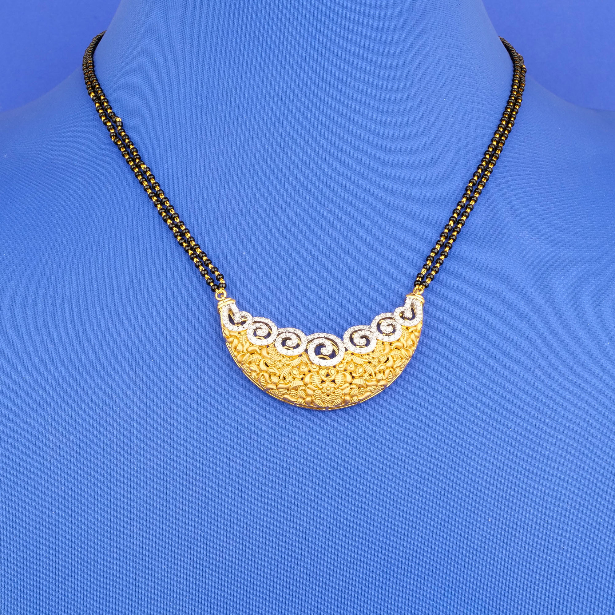 18K YG Diamond Mangalsutra Necklace