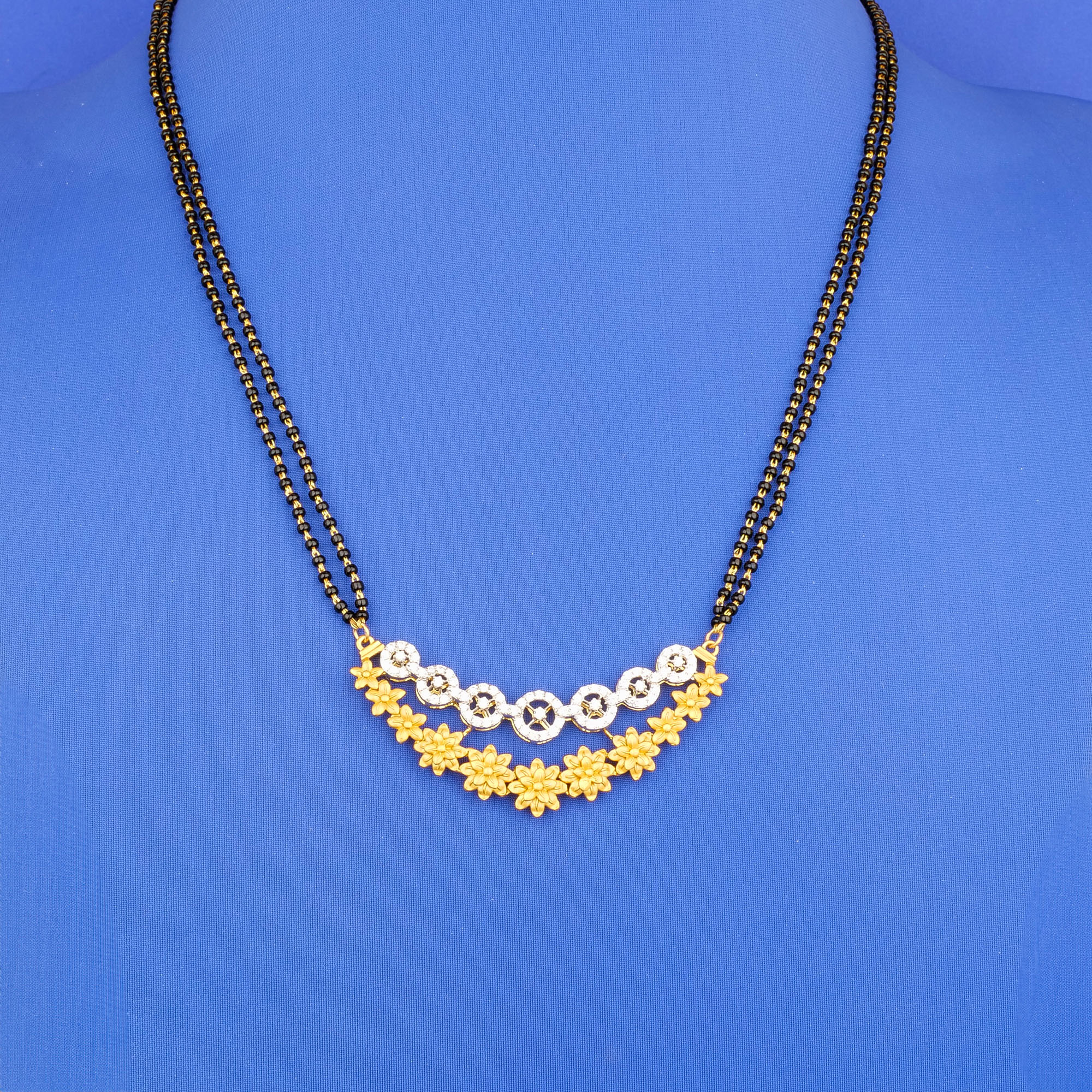 18K YG Diamond Mangalsutra Necklace