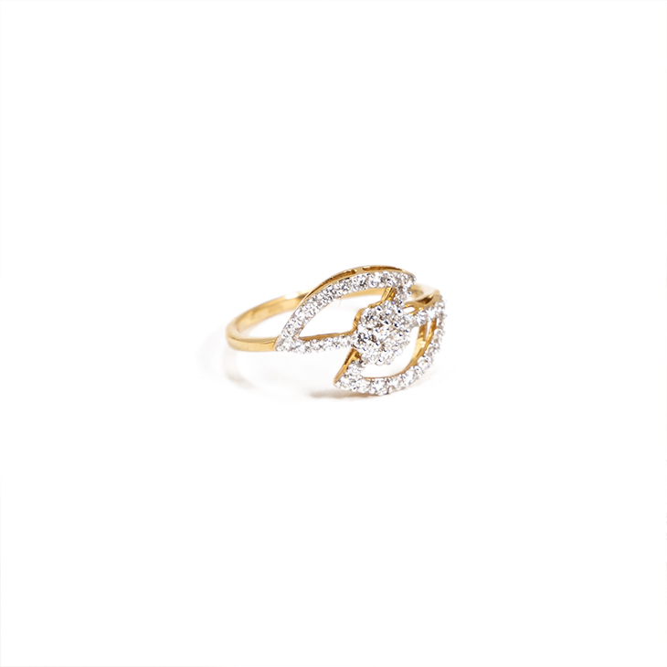 Handmade 18k Yellow Gold Diamond Ring