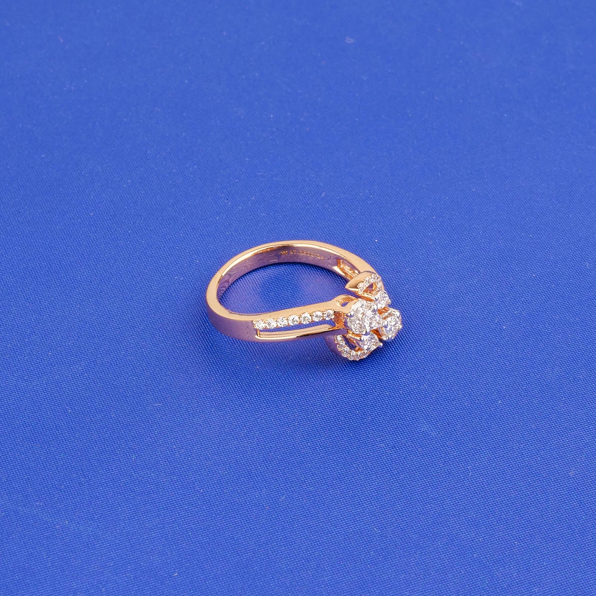 18K Rose Gold Diamond Ring