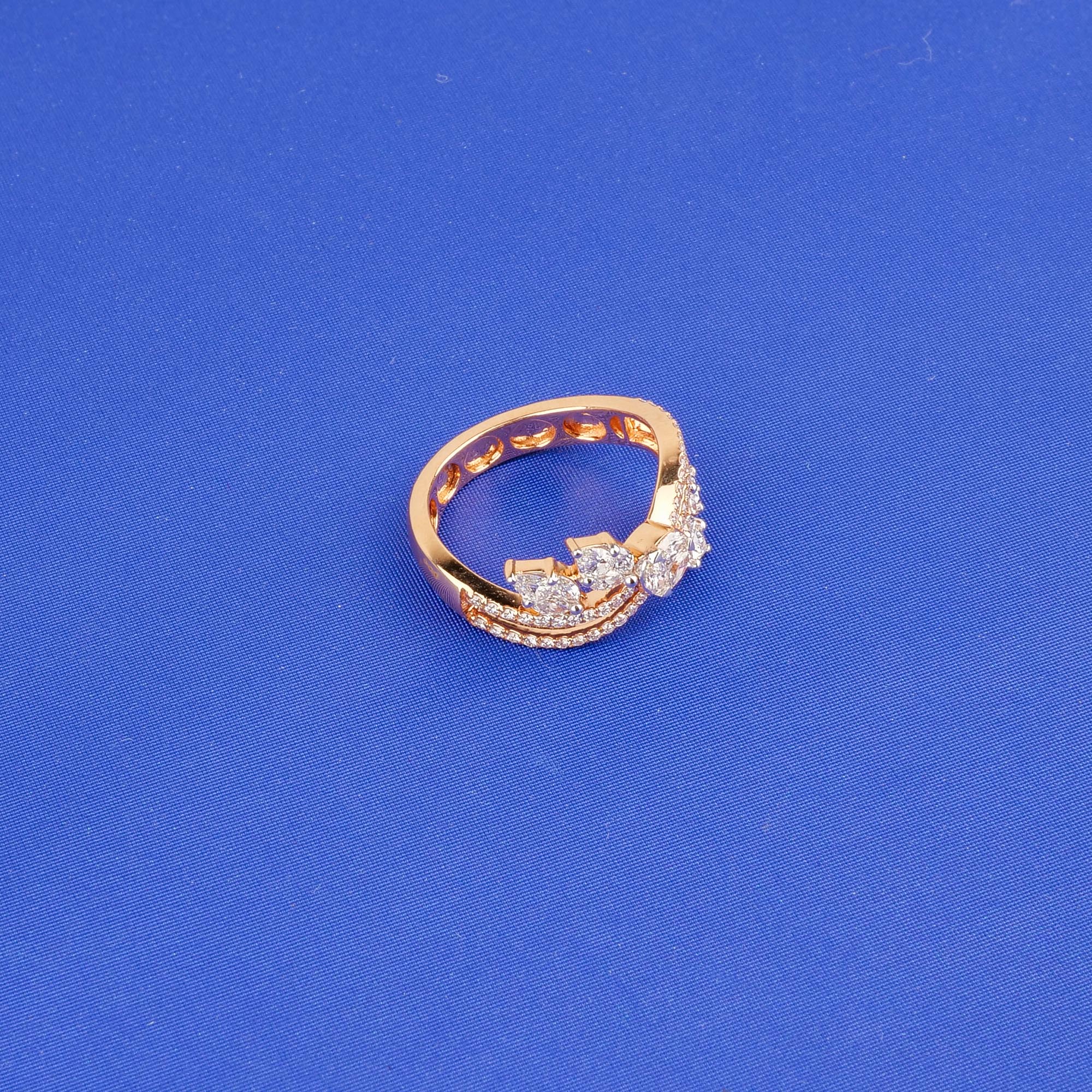 18K Rose Gold Diamond Ring