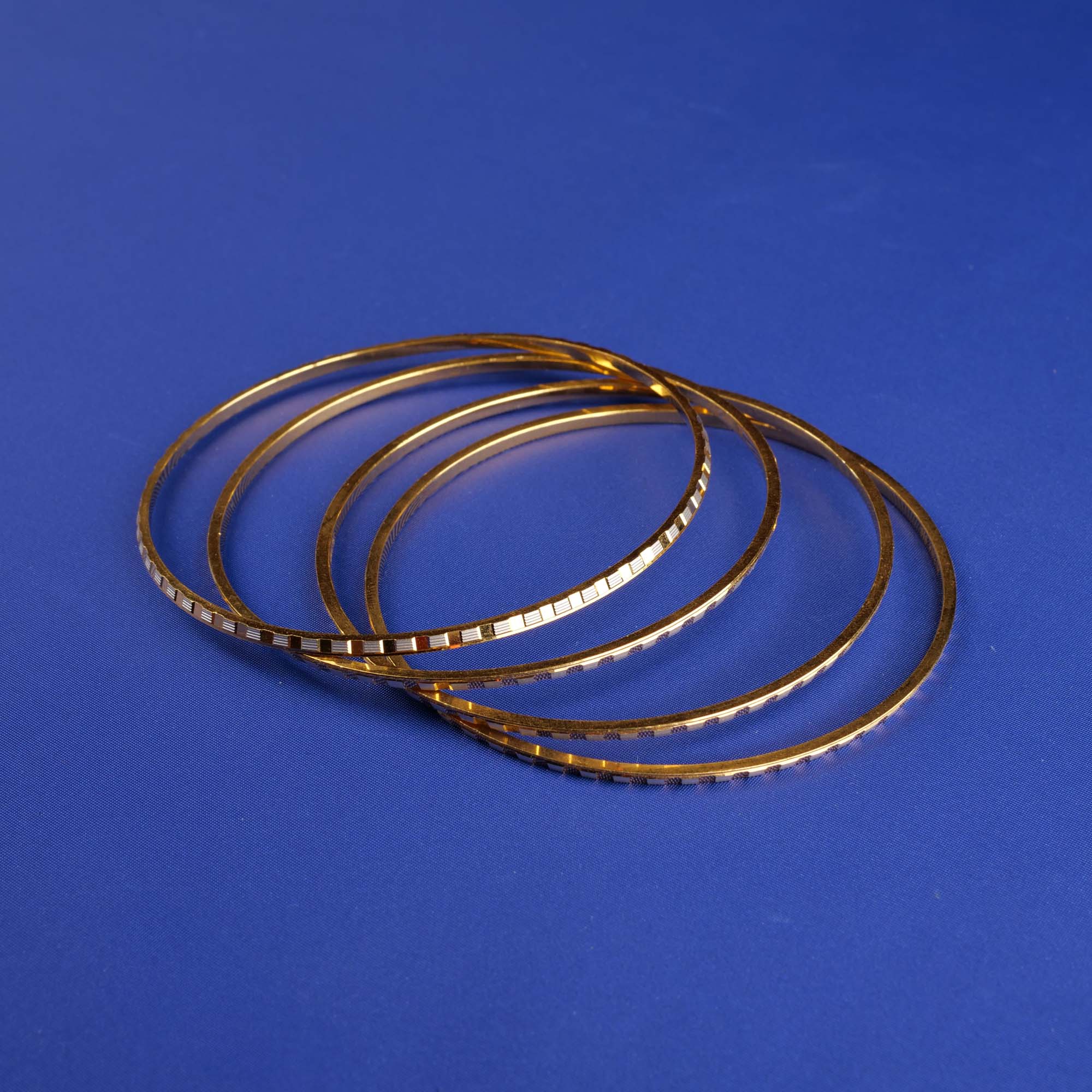 22K Gold Two-Tone Bangles