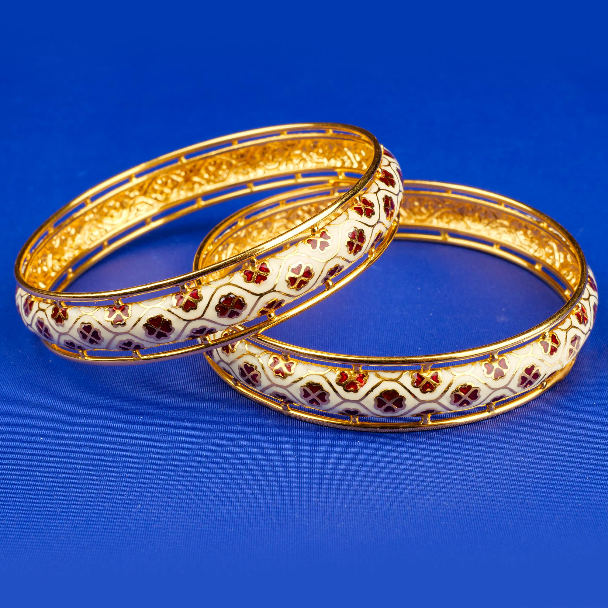 22K Minakari Gold Bangles