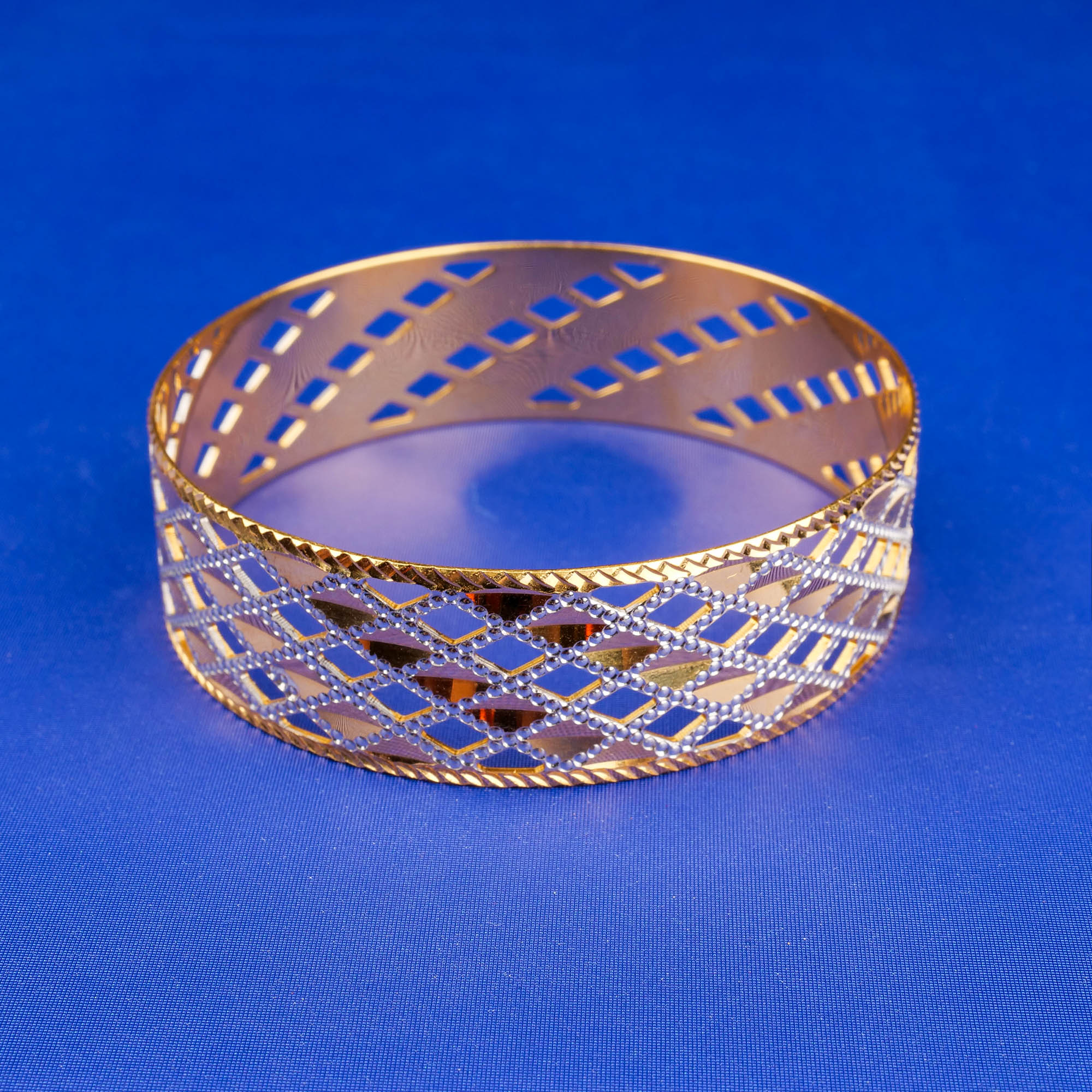 22K Gold Two-Tone Bangle/Bracelet