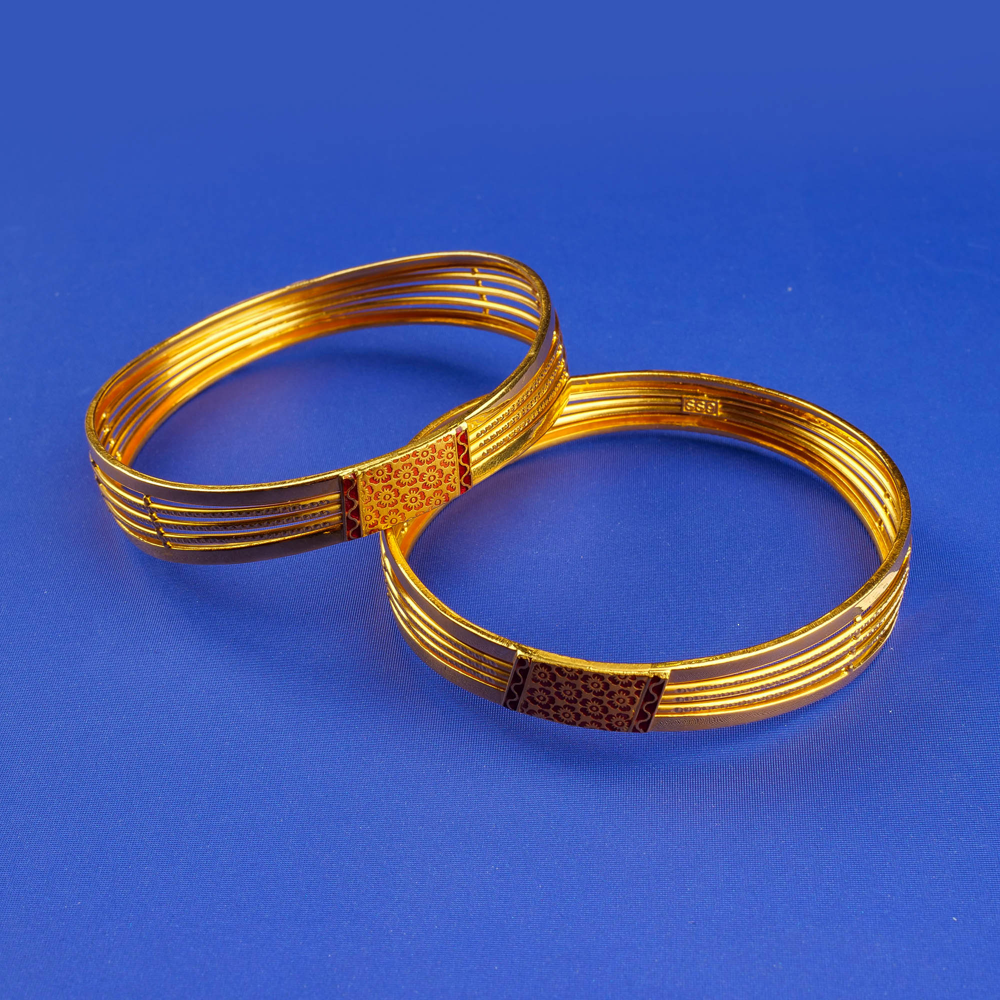 22K Minakari Gold Bangles