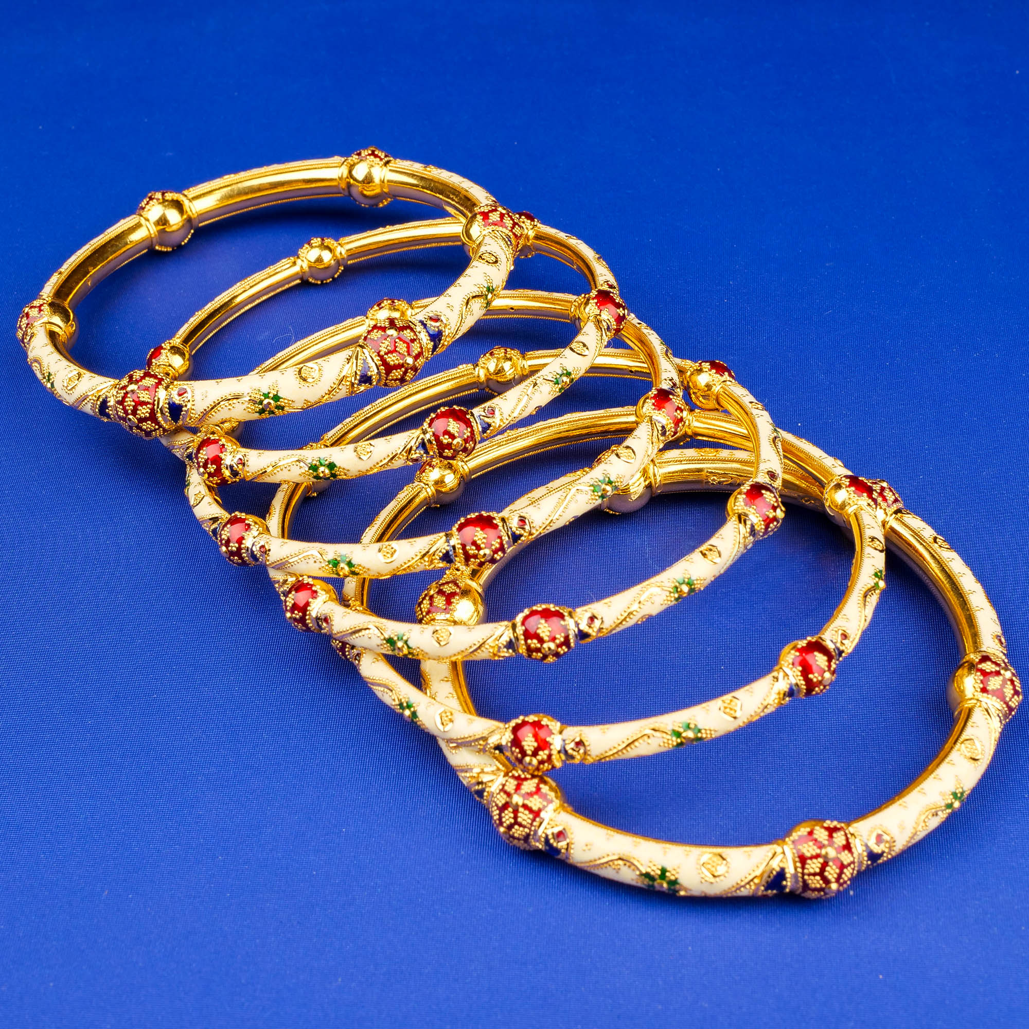 22K Minakari Gold Bangles