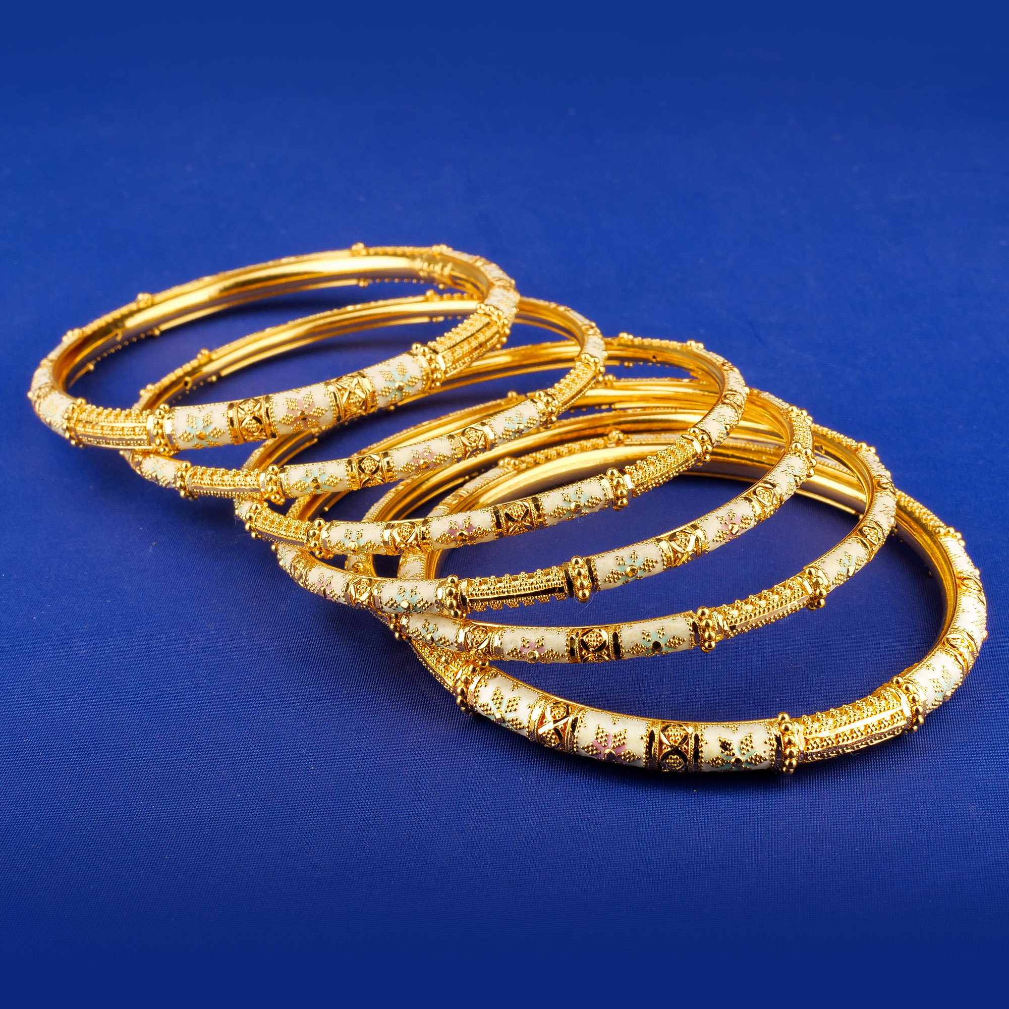 22K Minakari Gold Bangles