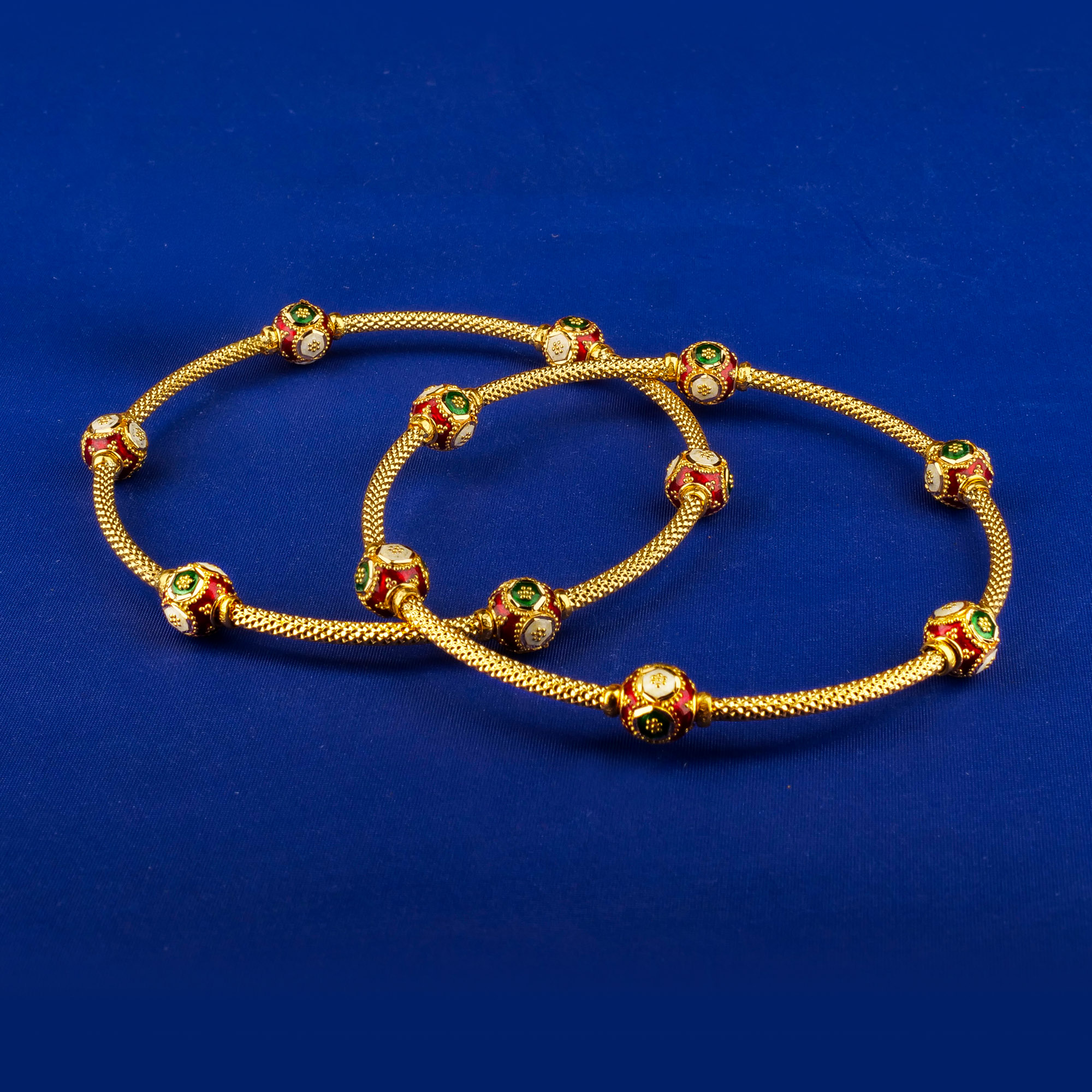 22K Minakari Gold Bangles