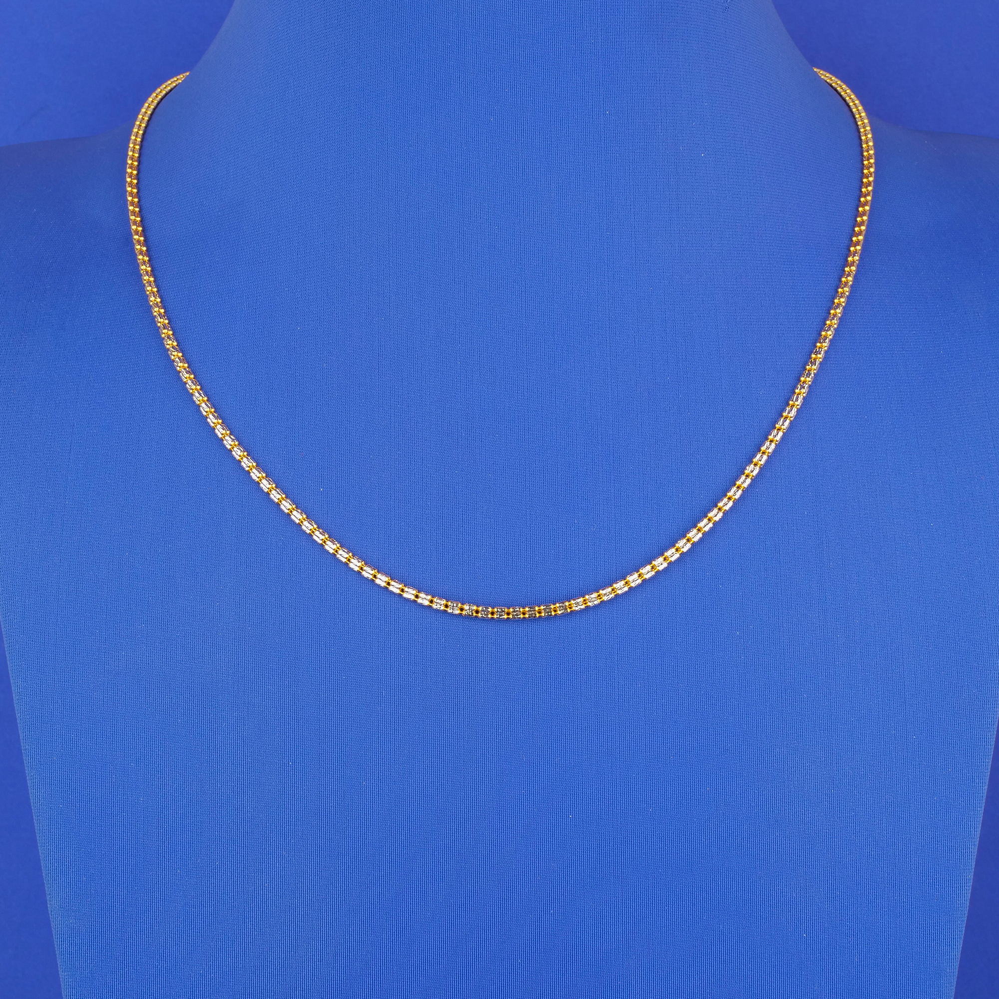 22K Two-Tone Gold Chain