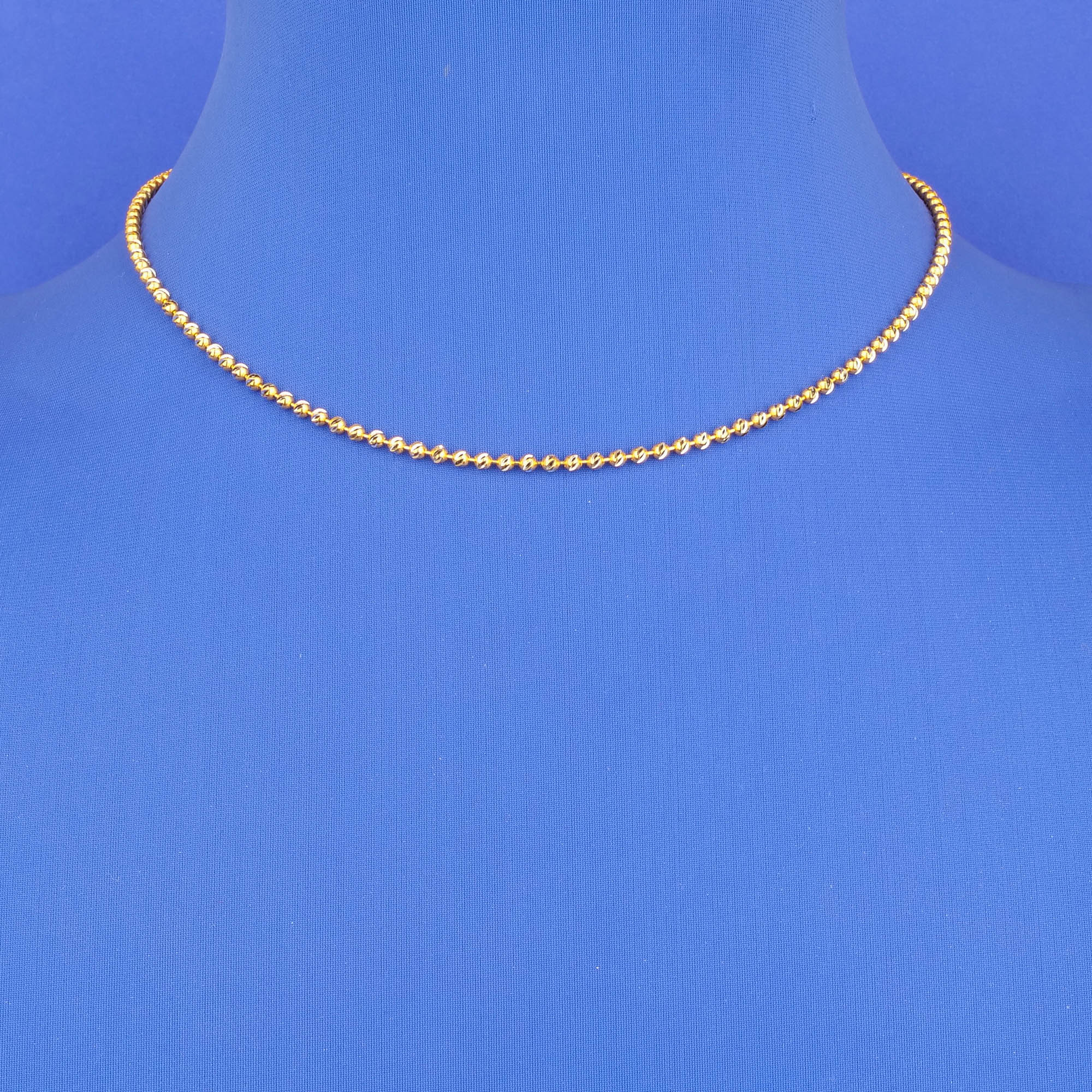 22K Two-Tone Gold Chain