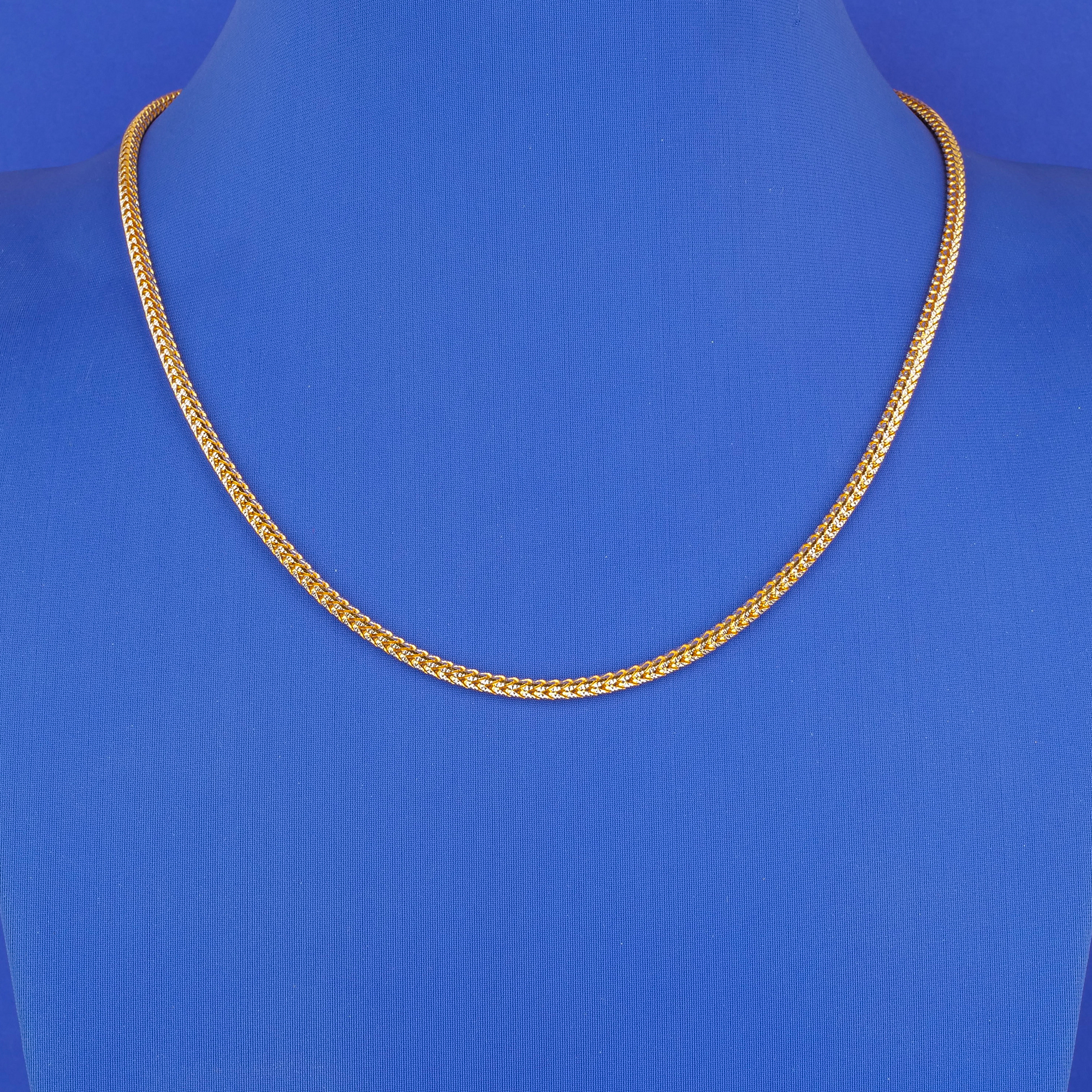 22K Two-Tone Gold Chain