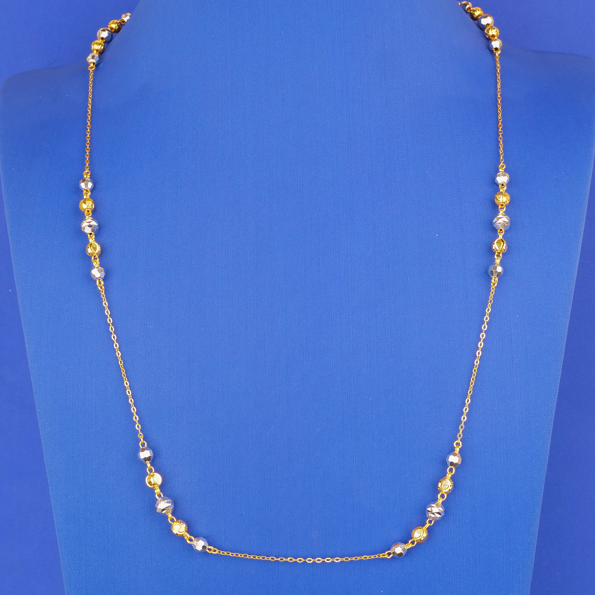 22K Two-Tone Gold Chain