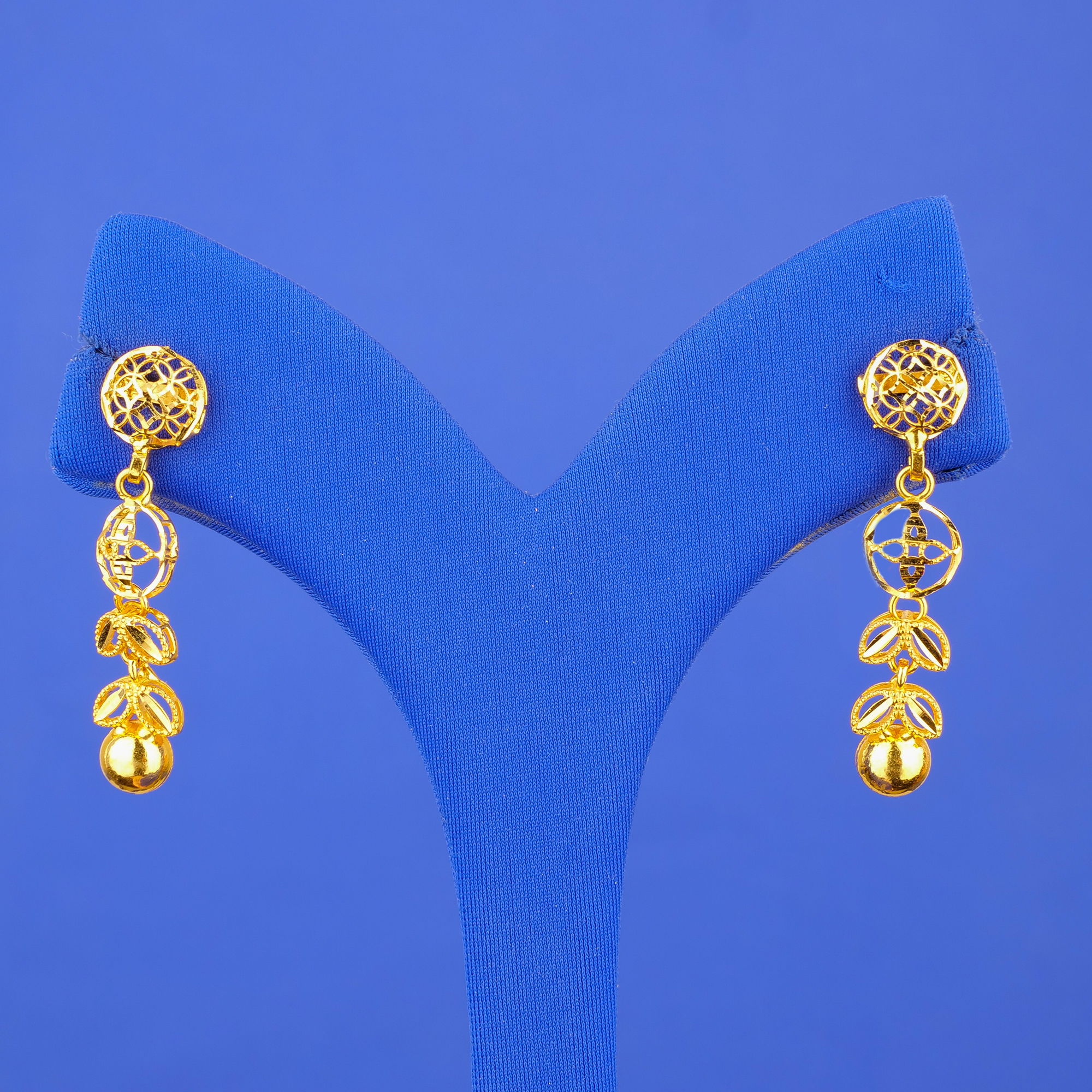 22K Gold 'Drop' Earrings