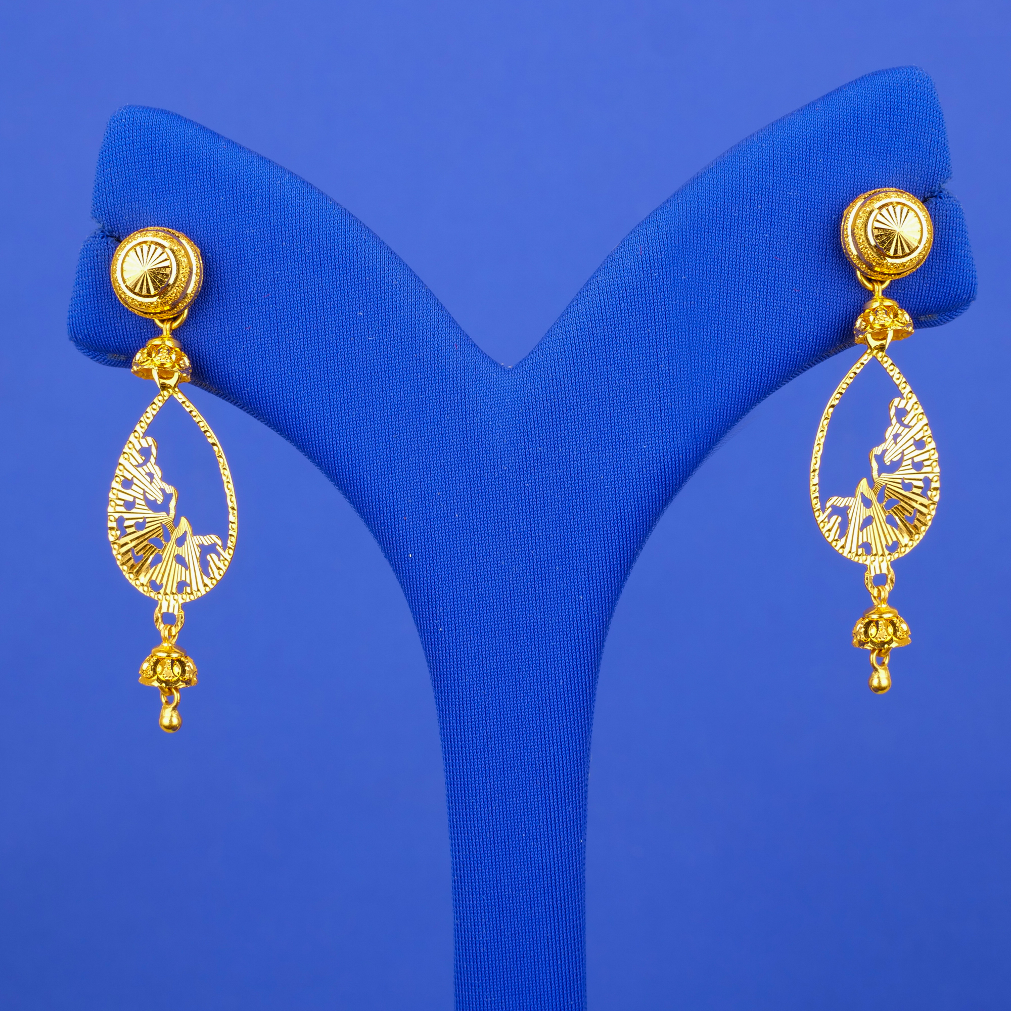 22K Gold 'Drop' Earrings