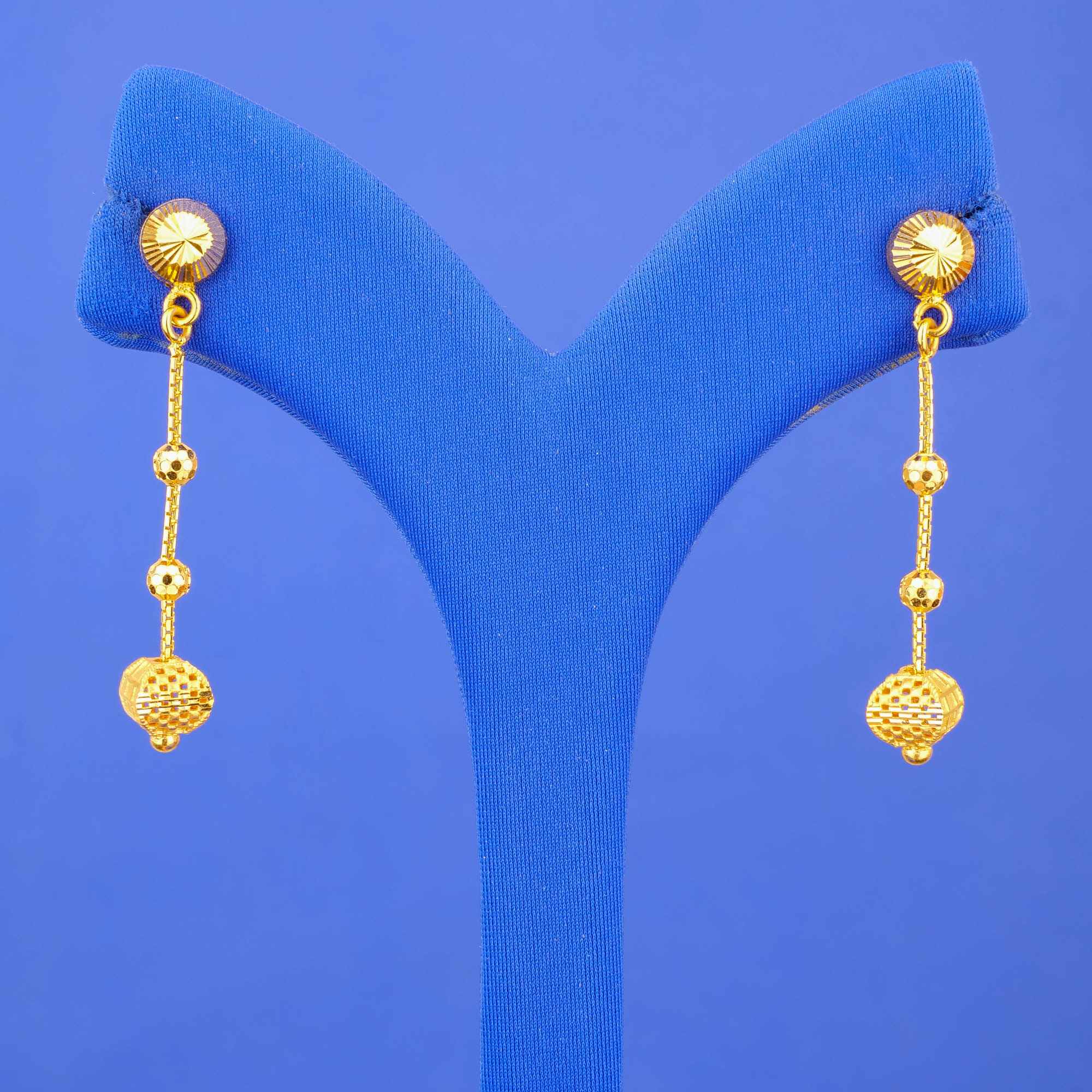 22K Gold 'Drop' Earrings