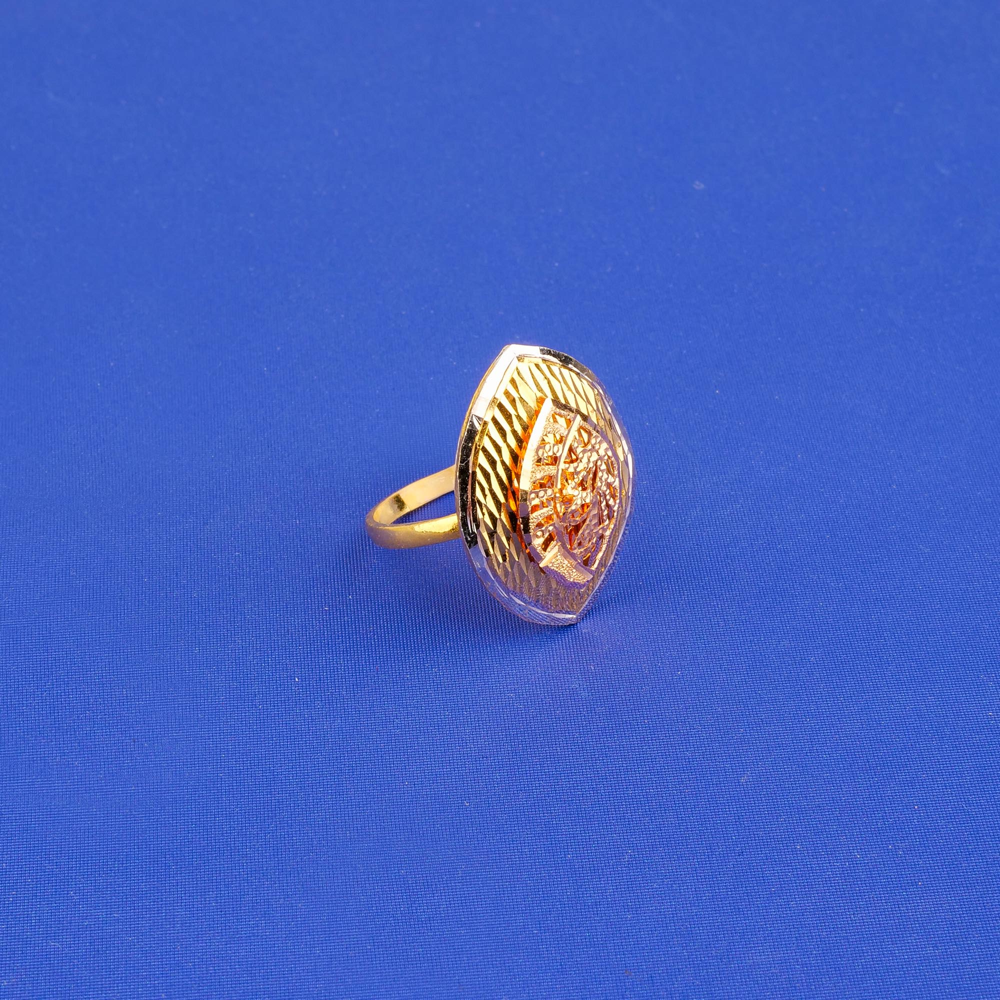 22K Gold Tri-Color Ring