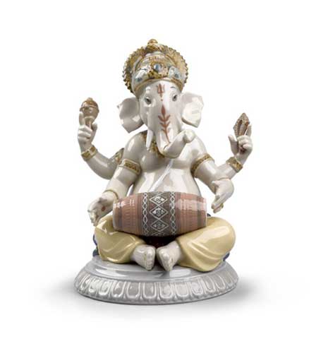 Mridangam Ganesha Figurine