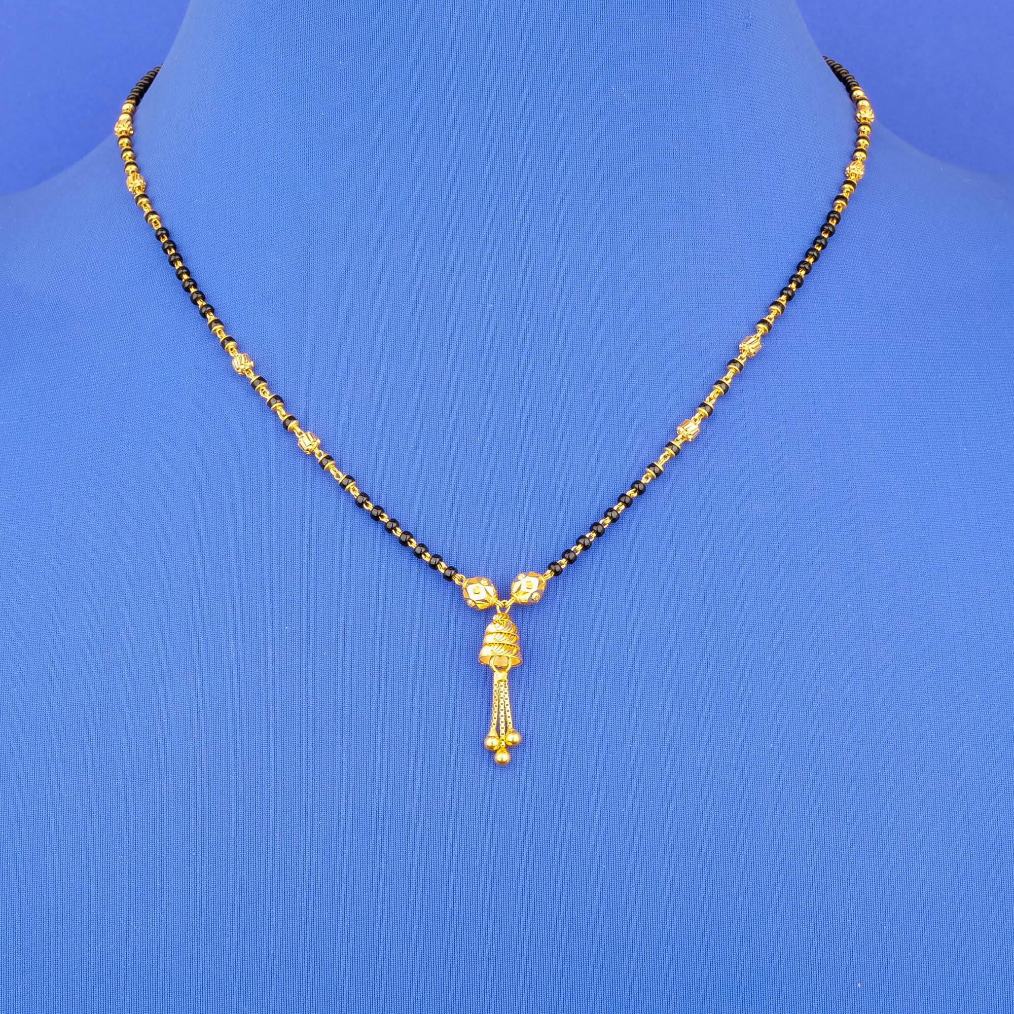 22K Gold Mangalsutra Blackbead Necklace