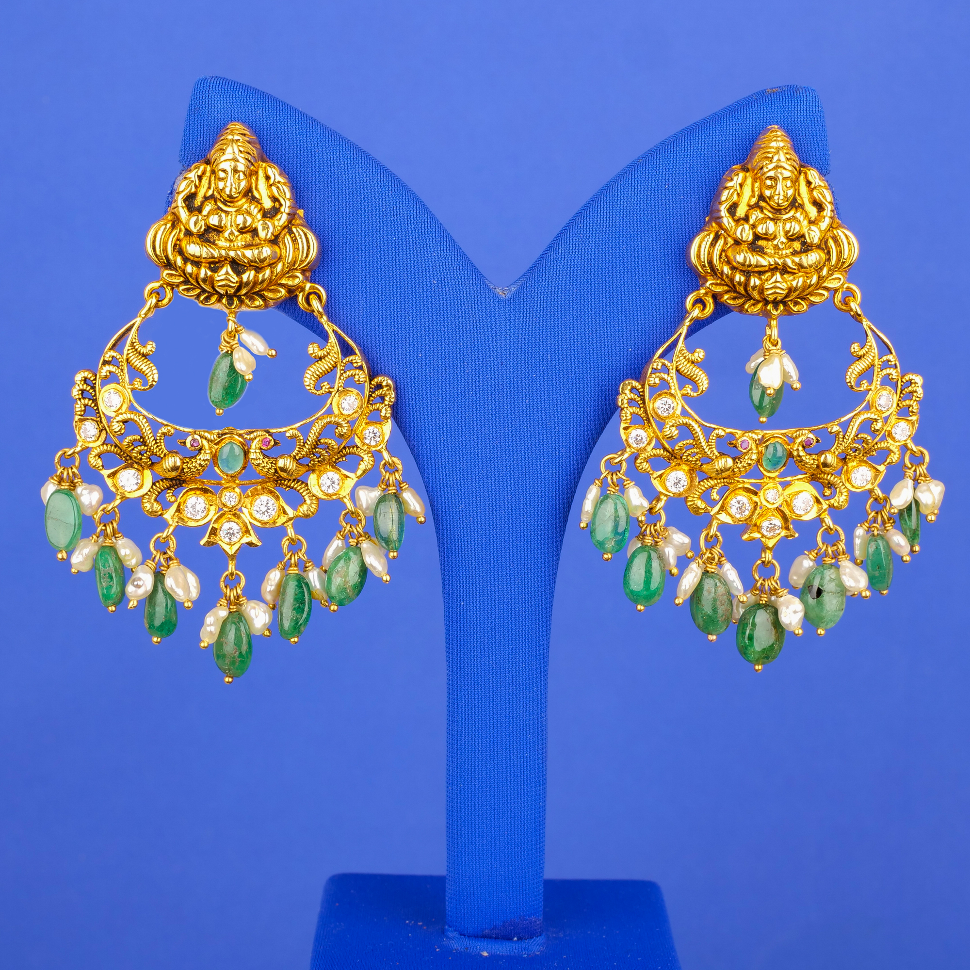 22K Gold 'Antique' Earrings