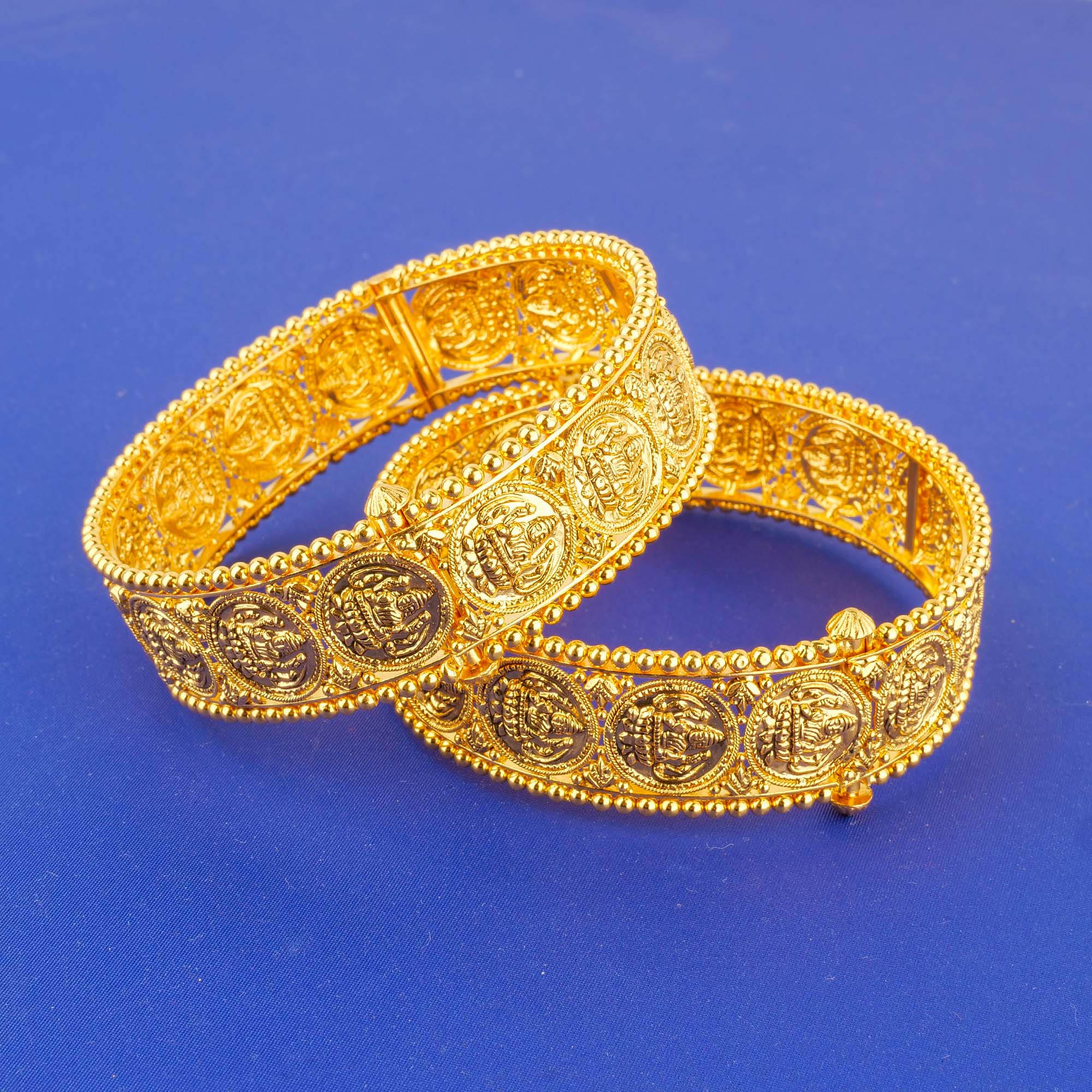 22K 'Antique' Lakshmi Bangles