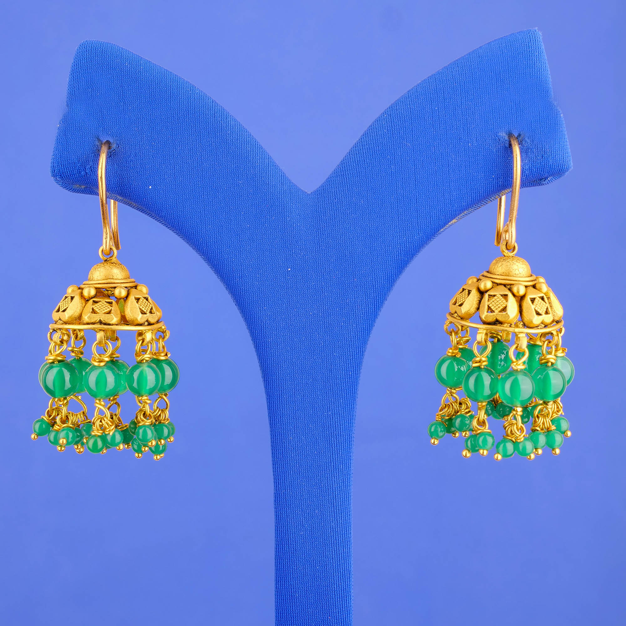 22K 'Antique' Jhumka Earrings