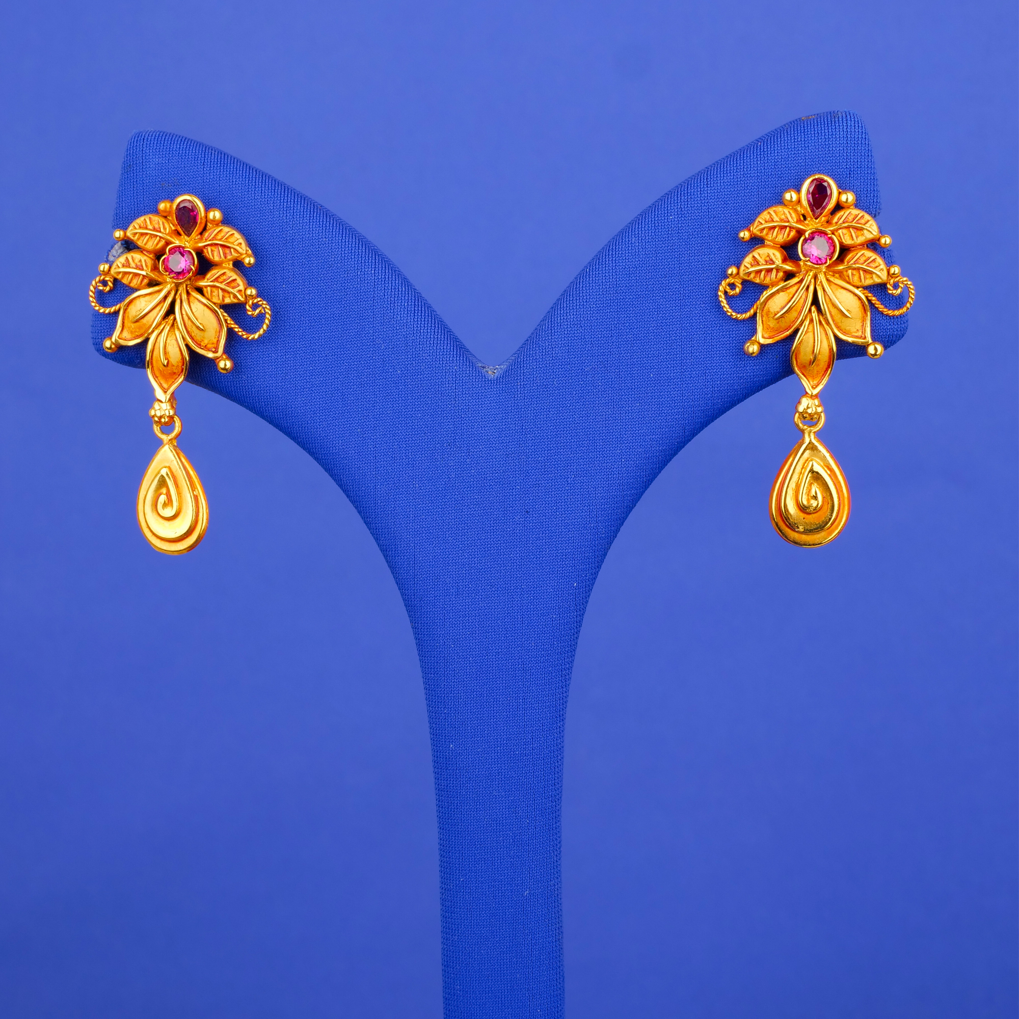 22K Gold 'Antique' Earrings