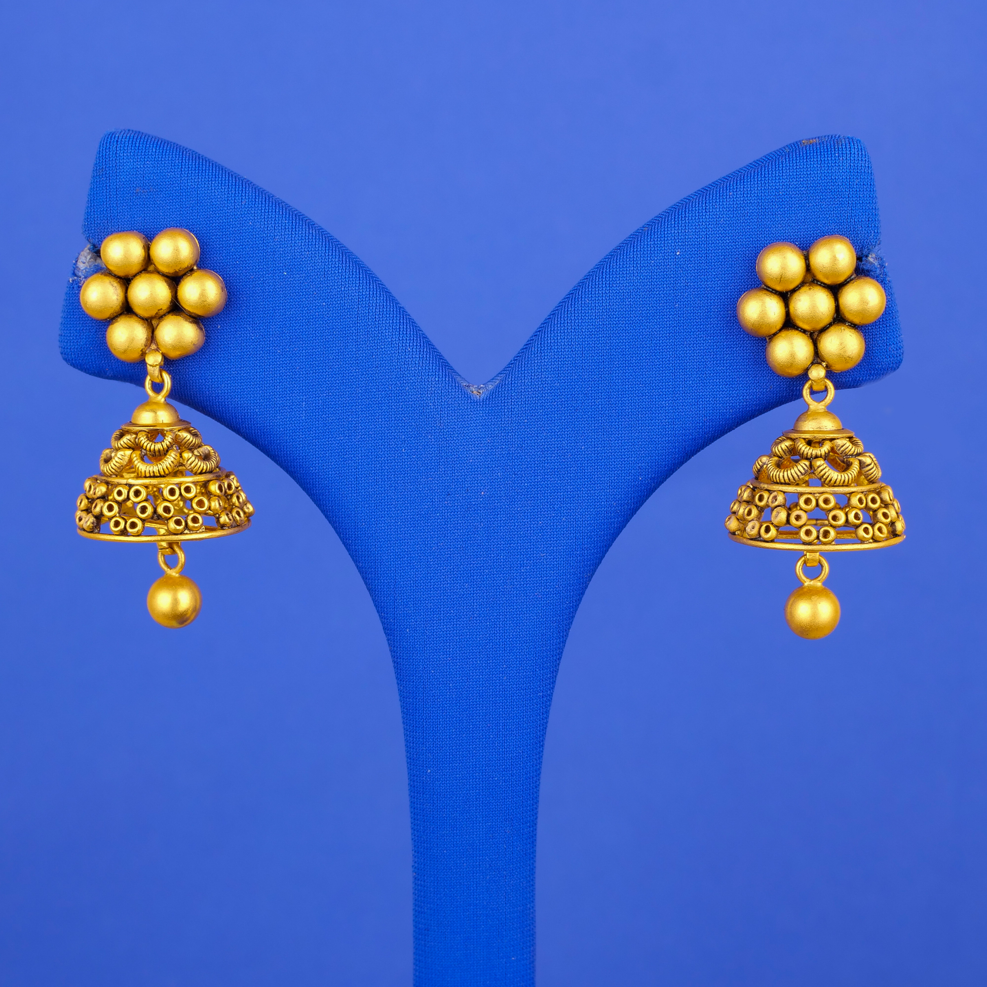 22K Gold 'Antique' Earrings