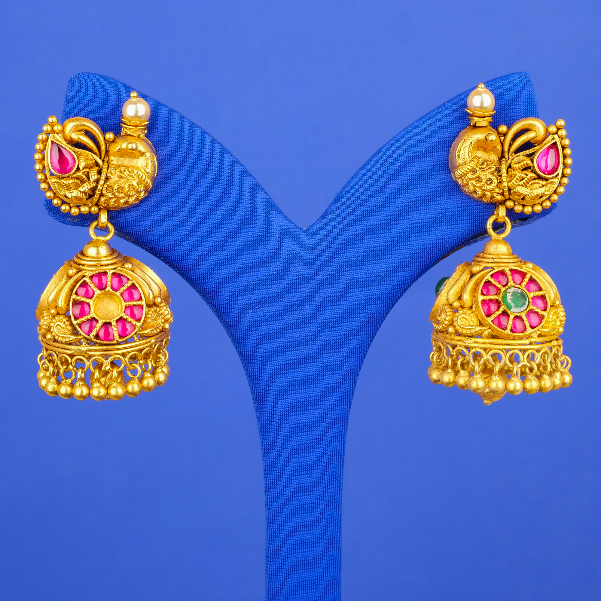 22K Gold 'Antique' Earrings