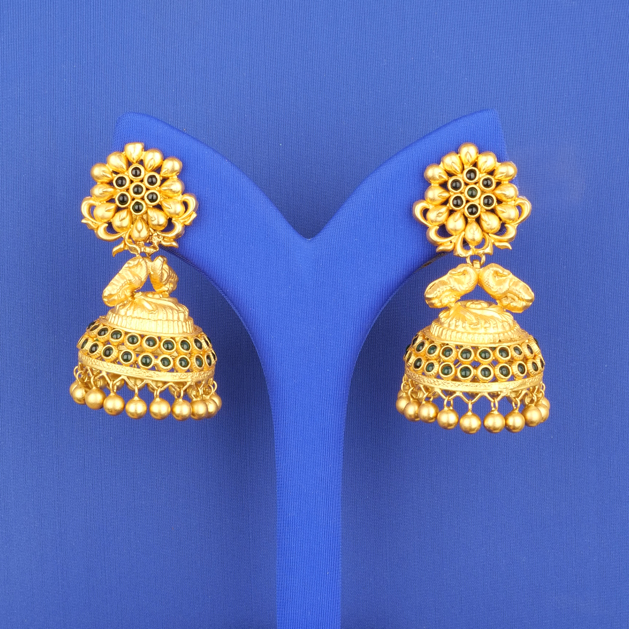 22K Gold 'Antique' Earrings