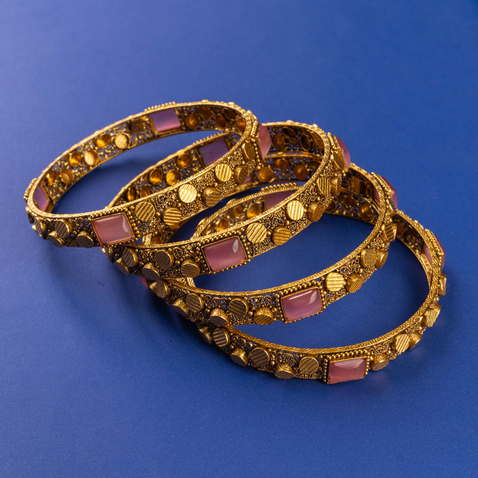 22K Gold 'Antique' Bangles